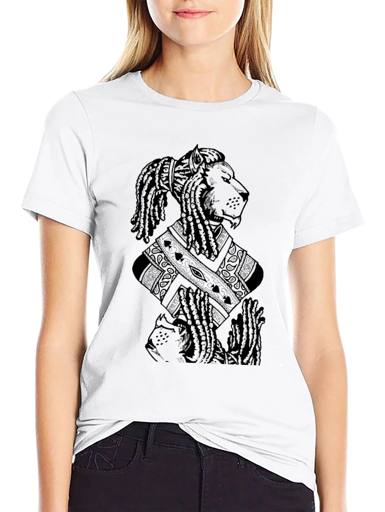 Black Lion King T-Shirt - Black Graphic Tee view 9