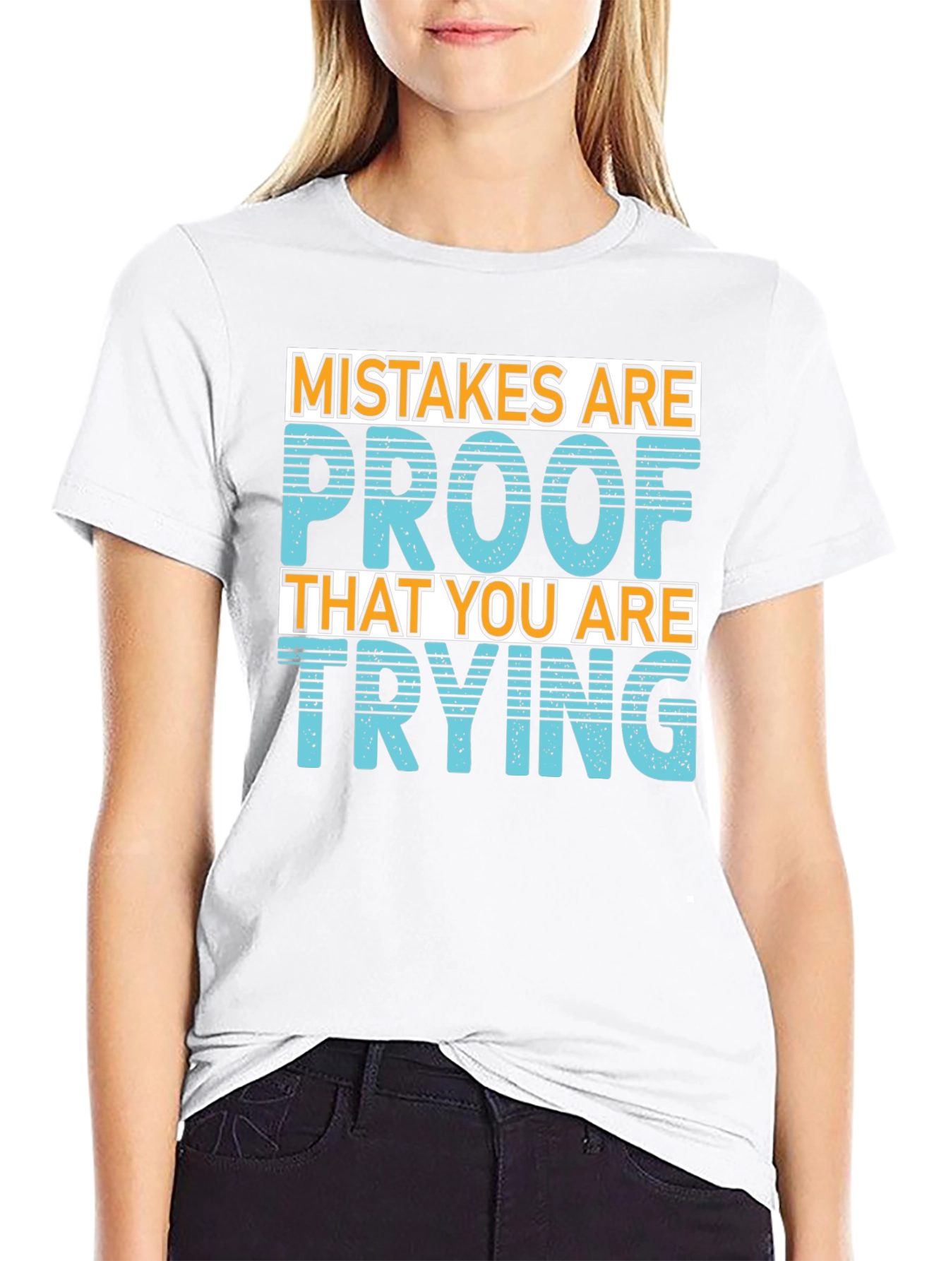 Black Mistakes Are Proof T-Shirt - Motivational Graphic Tee view 9