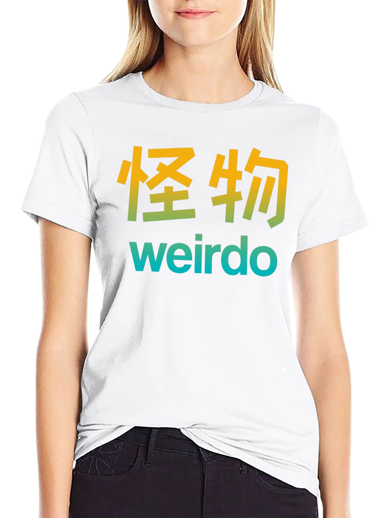 Black Weirdo Graphic T-Shirt view 9