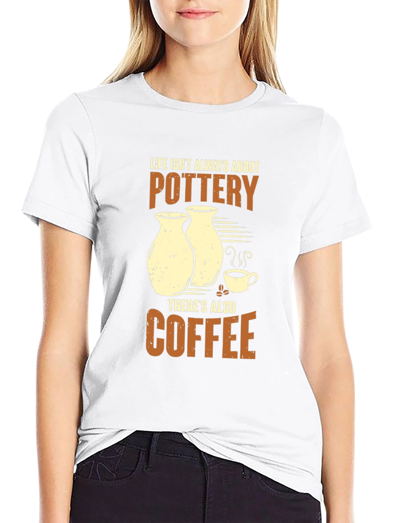 Black Pottery & Coffee Graphic Tee - Hobbyist Apparel view 9