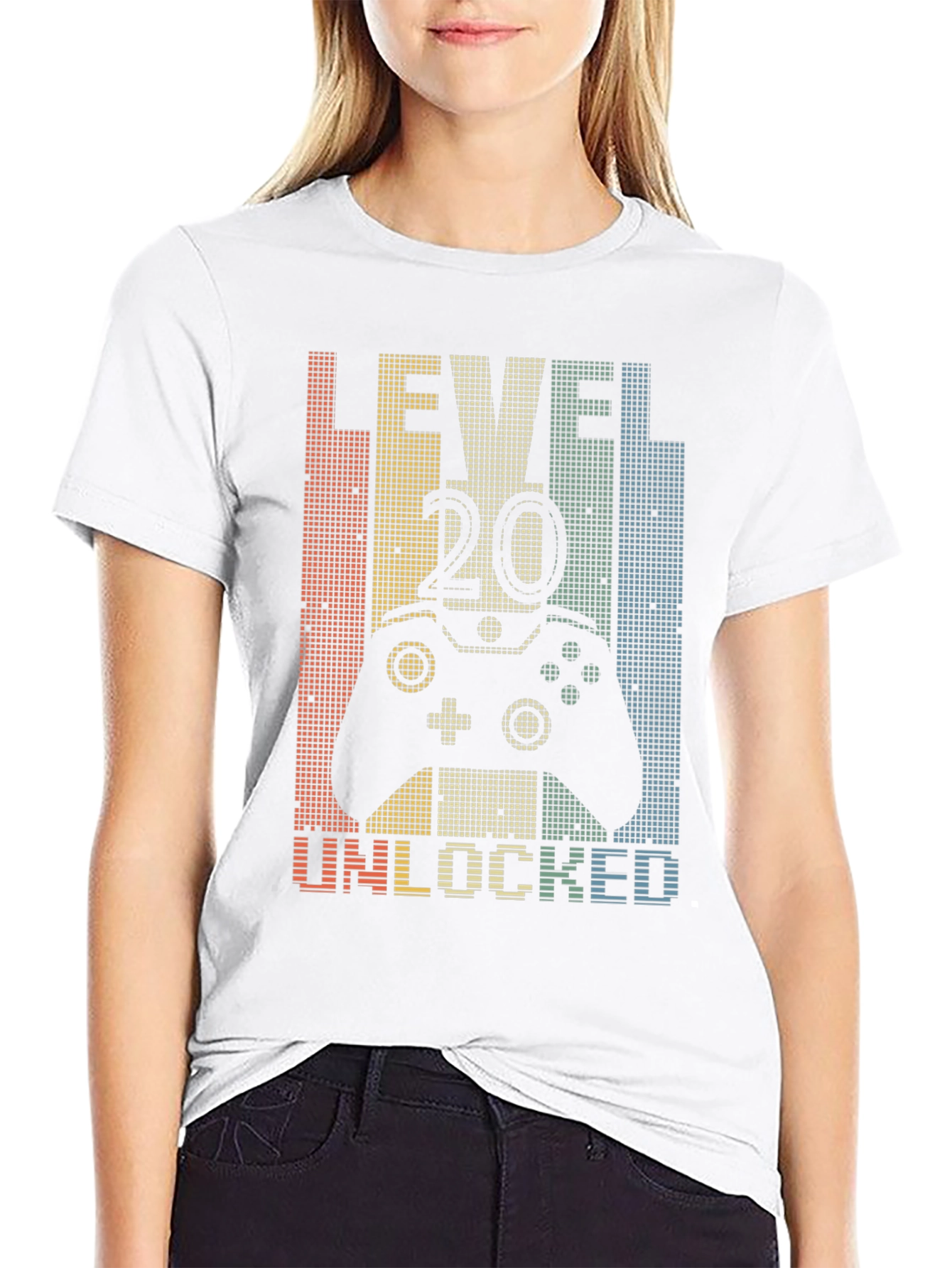 Black Level 20 Unlocked Gamer T-Shirt view 9