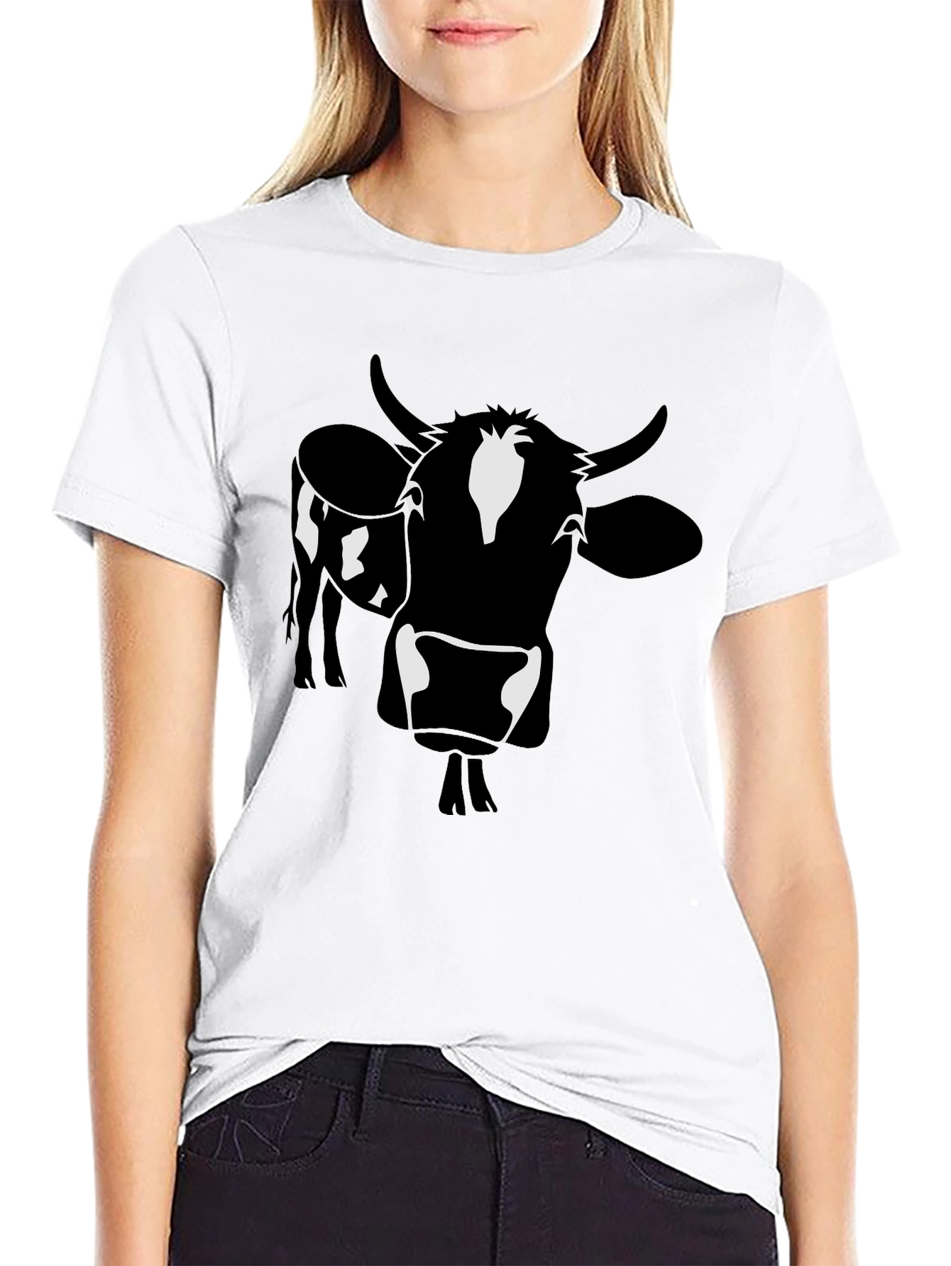 Black Black Cow Graphic Tee - Men's Short Sleeve Shirt view 9