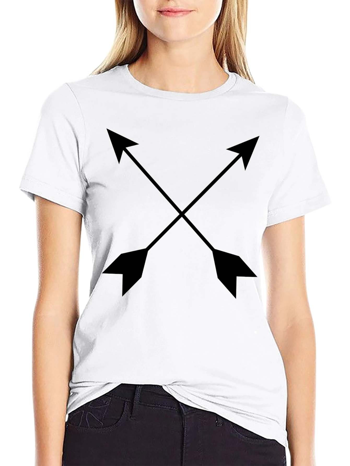 Black Arrow Graphic Black T-Shirt view 9