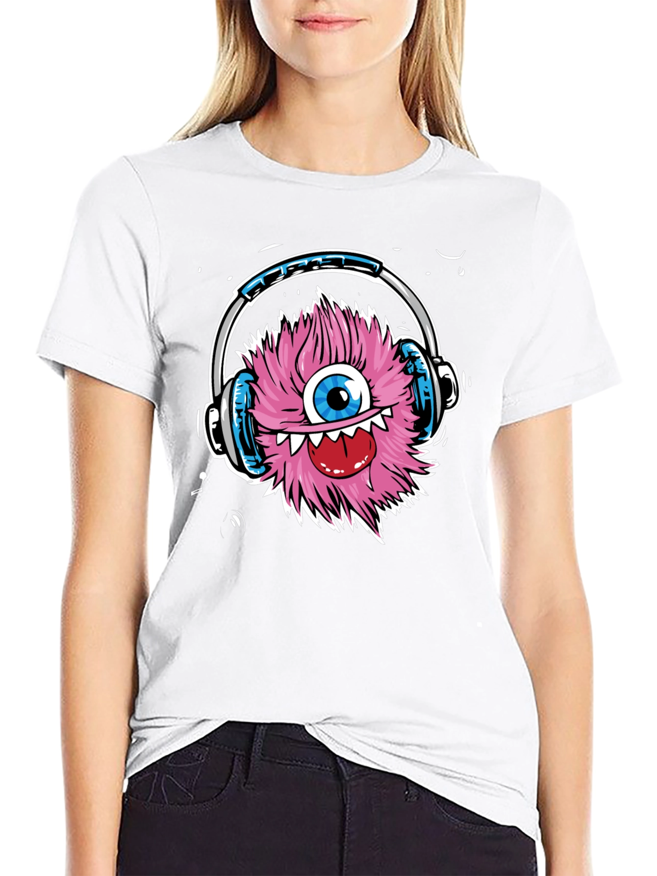 Black Monster DJ Graphic T-Shirt - Music Lover Tee view 9