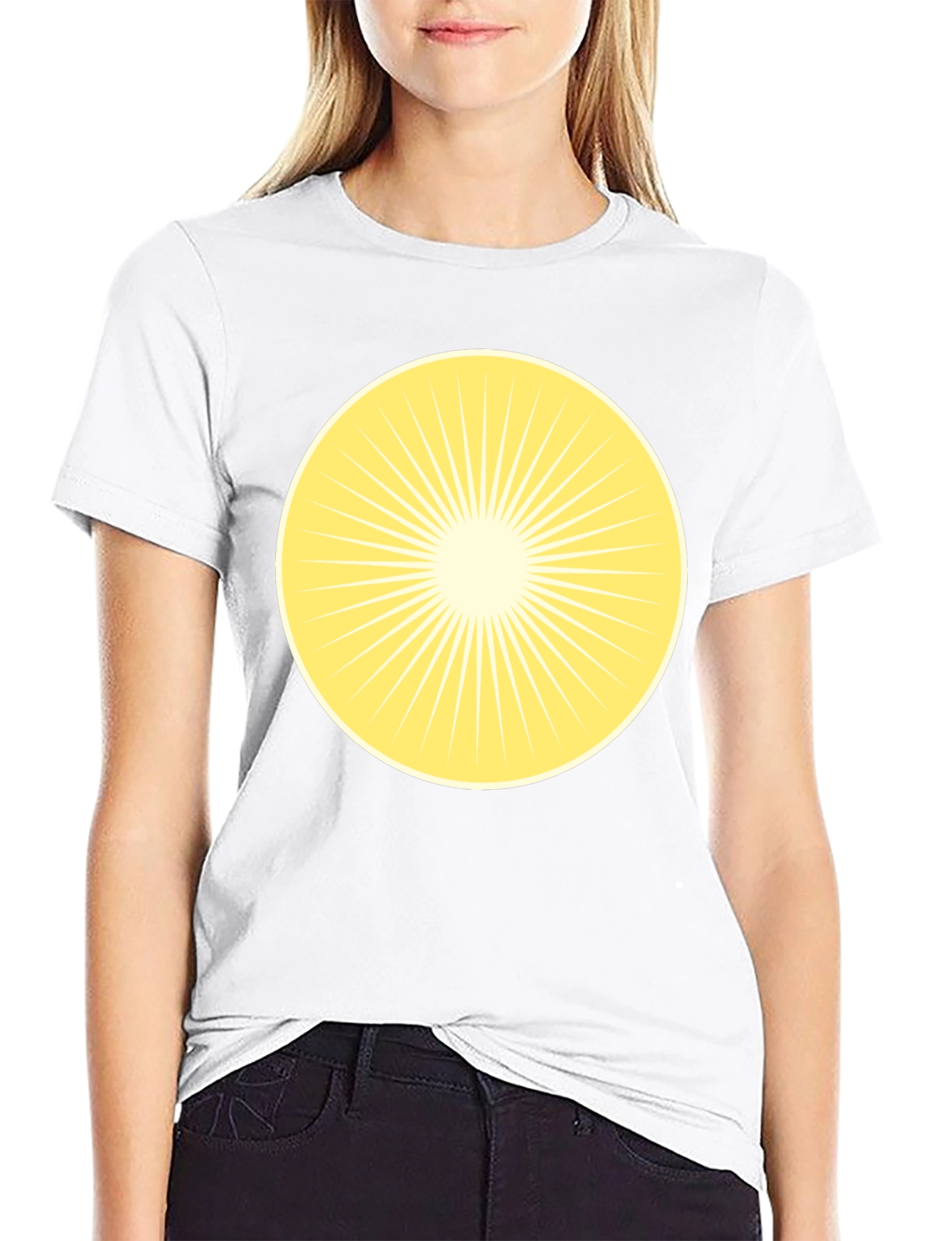 Black Radiant Sunburst Graphic Tee - Classic Black view 9