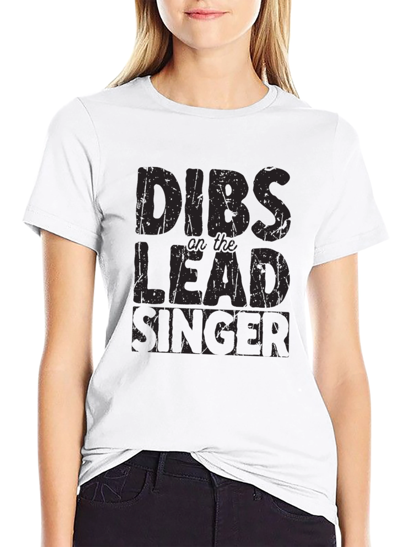 Black Dibs on the Lead Singer T-Shirt - Black Graphic Tee view 9