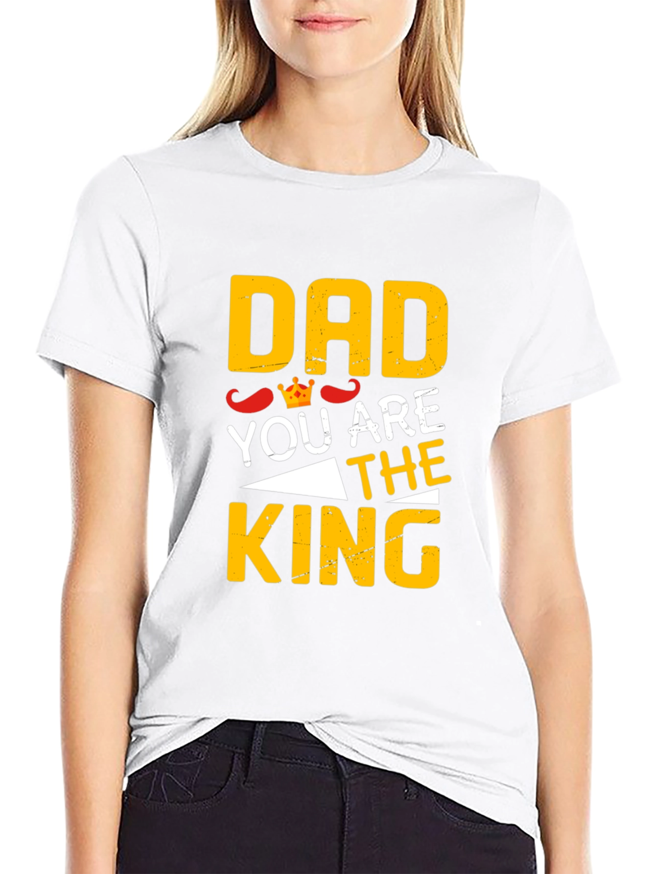 Black Dad You Are The King Black T-Shirt view 9