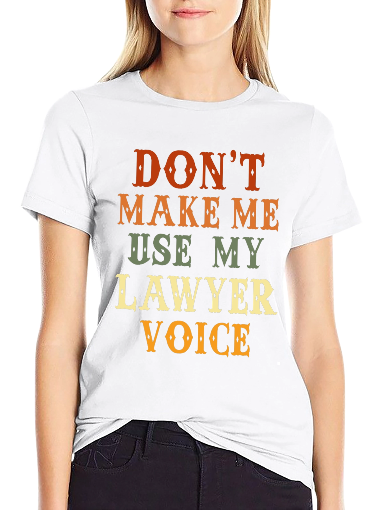 Black Lawyer Voice Novelty Graphic T-Shirt view 9