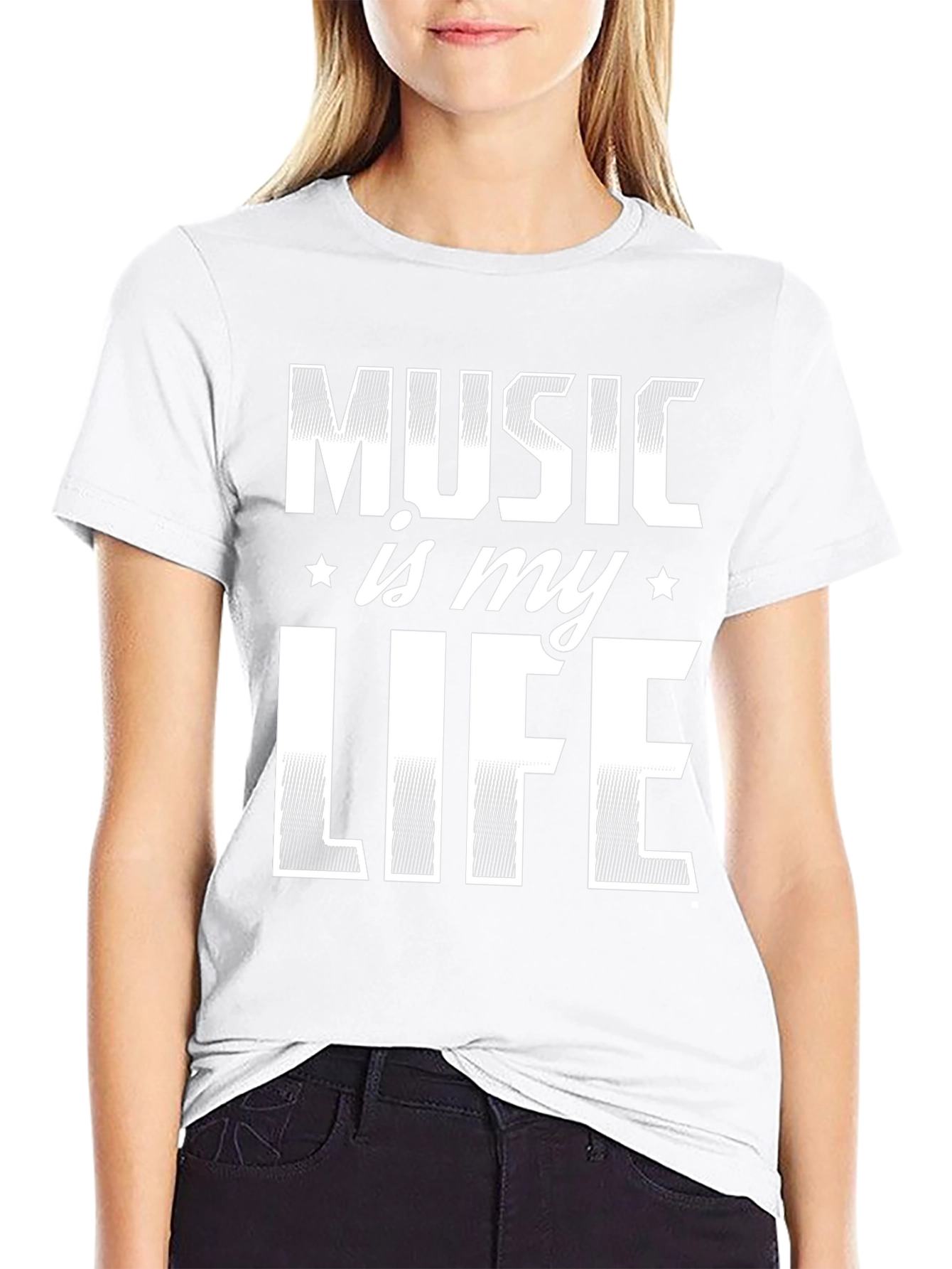 Black Music Is My Life Black T-Shirt view 9