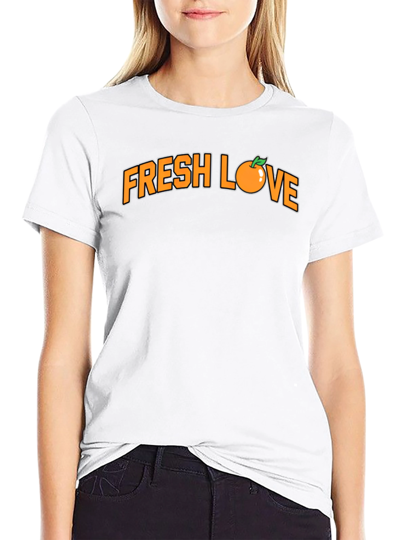 Black Fresh Love Graphic Tee - Black T-Shirt view 9