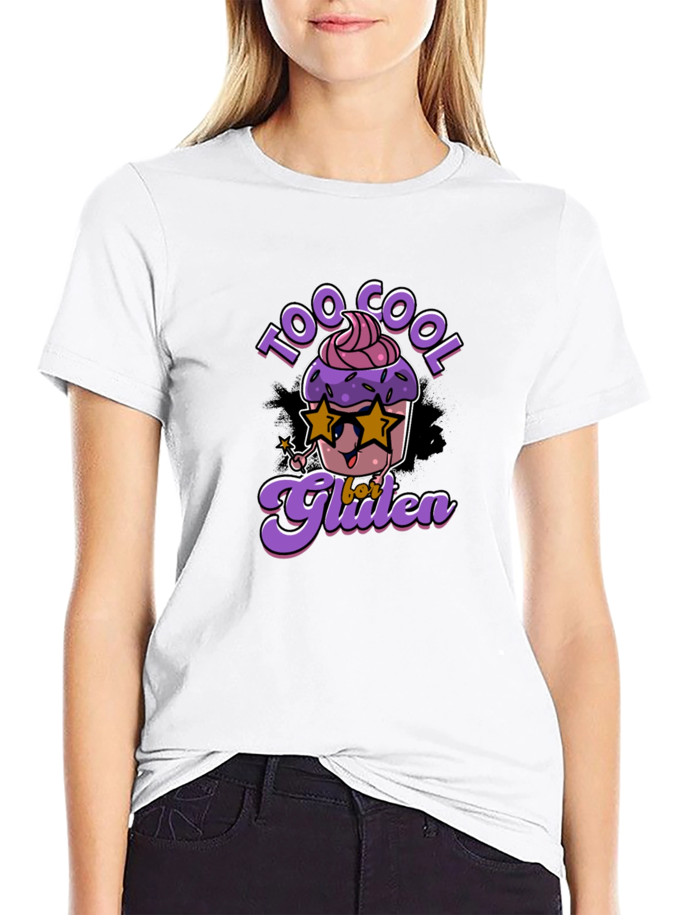 Black Too Cool for Gluten T-Shirt view 9
