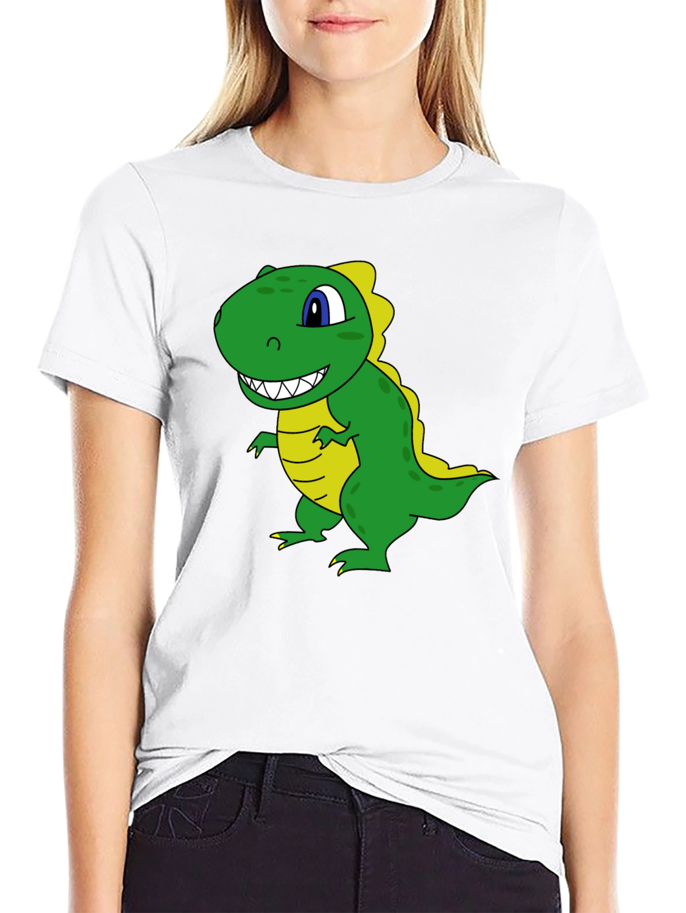 Black Dinosaur Graphic Tee - Black T-Shirt view 9