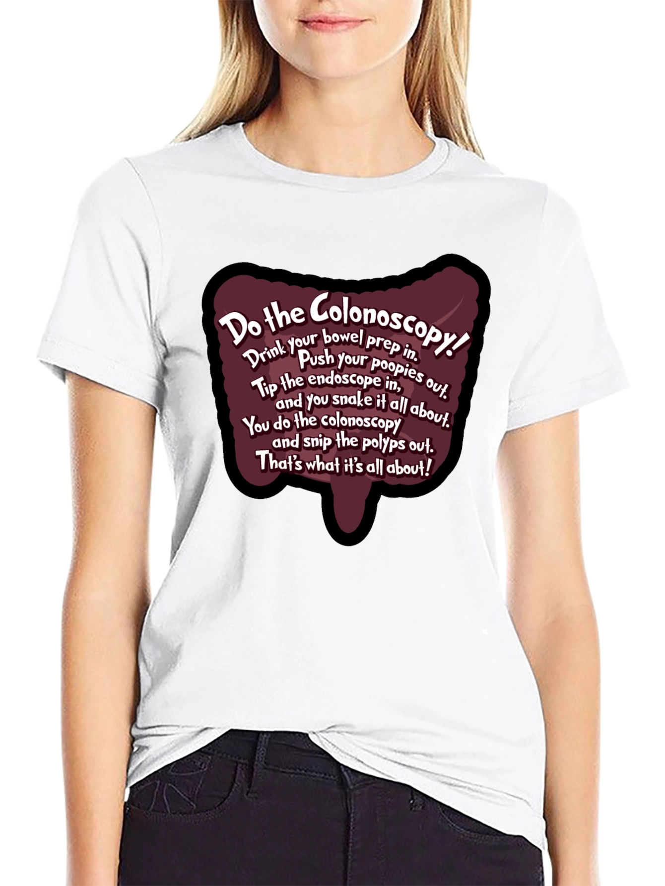 Black Do the Colonoscopy Funny Medical Humor T-Shirt view 9