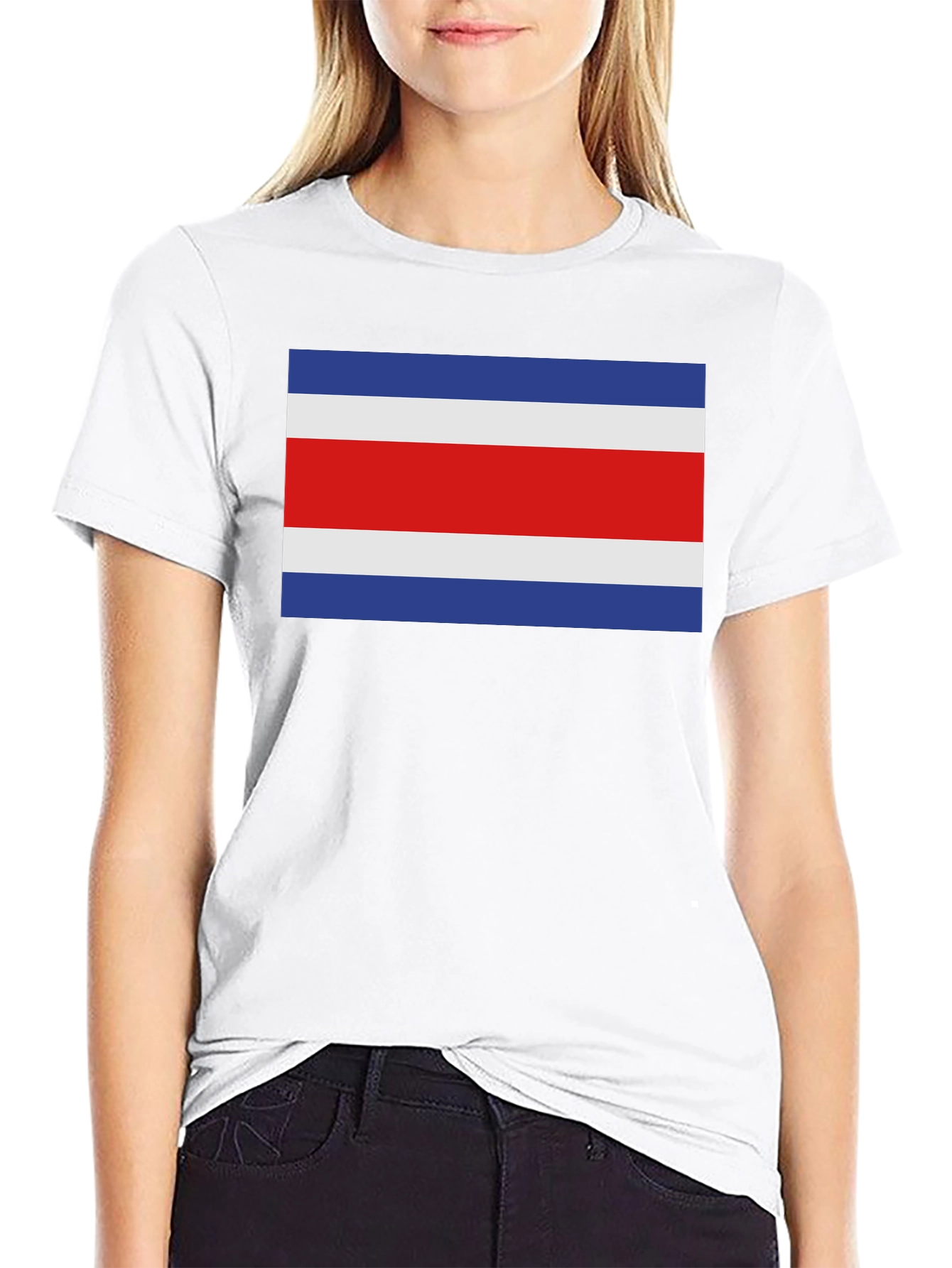 Black Costa Rica Flag T-Shirt - Show Your Pride! view 9