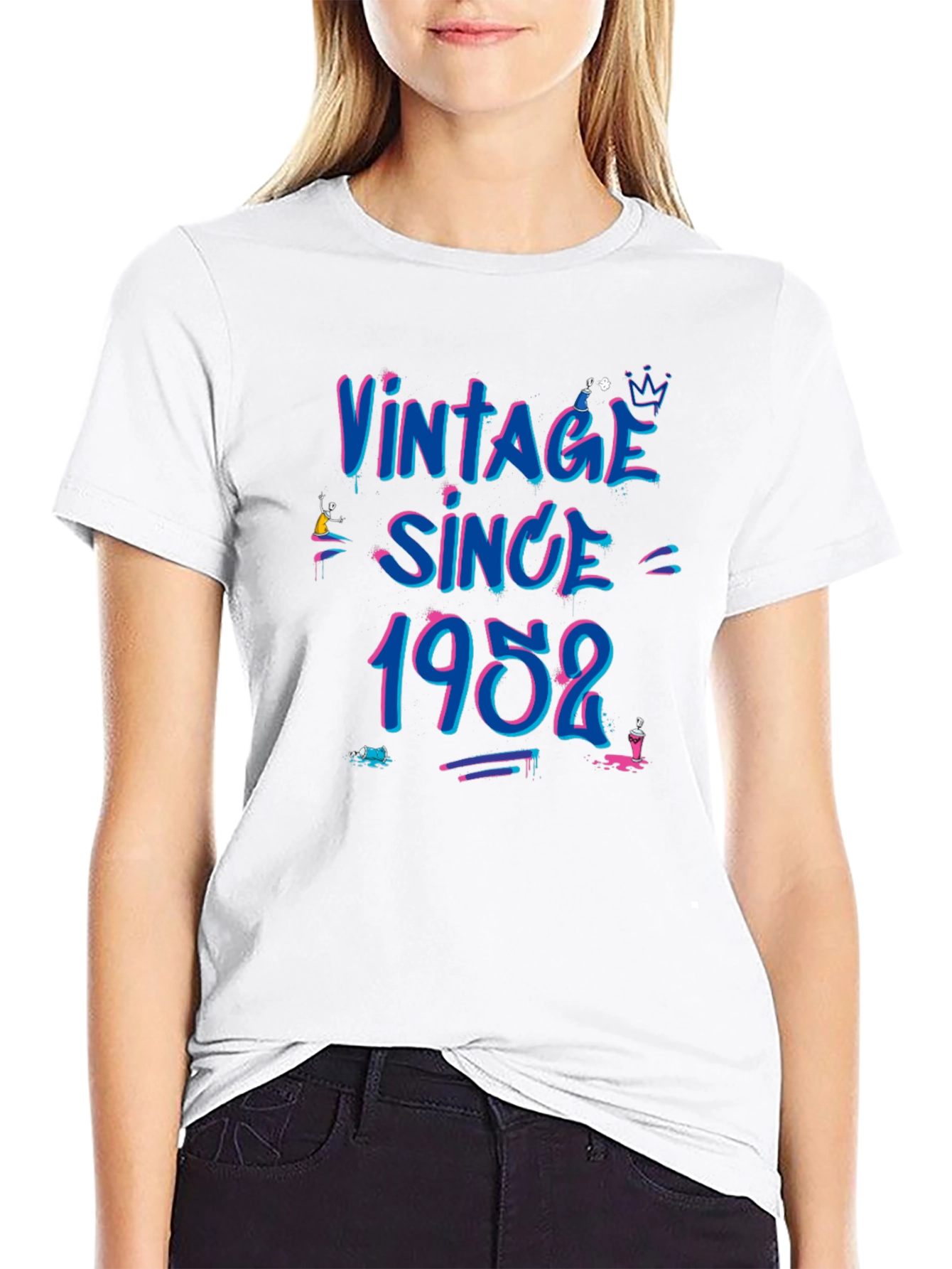 Black Vintage Since 1952 Graphic T-Shirt view 9