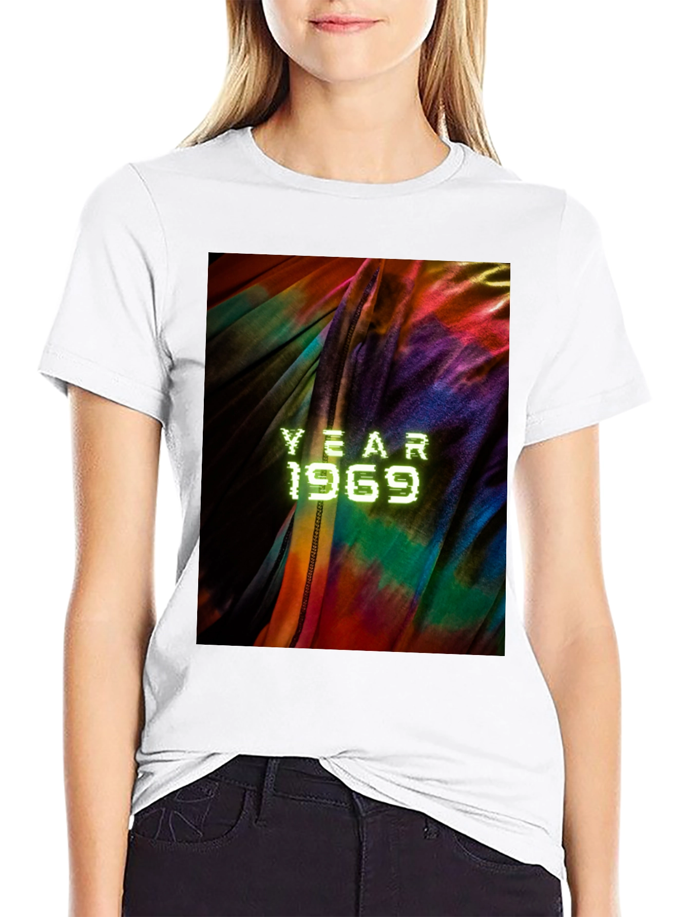 Black Year 1969 Tie Dye Graphic Tee view 9