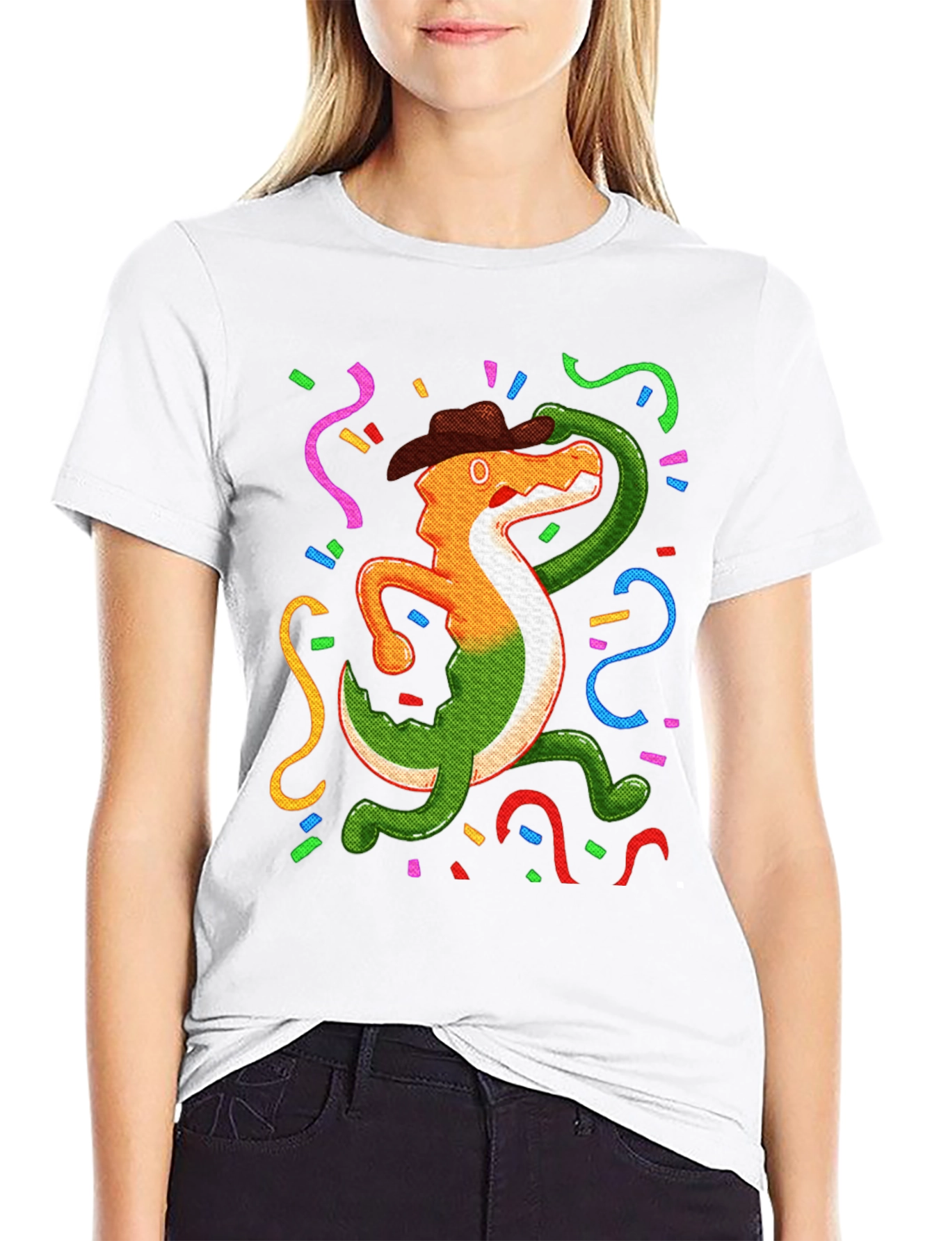 Black Fiesta Gator T-Shirt: Celebrate in Style! view 9