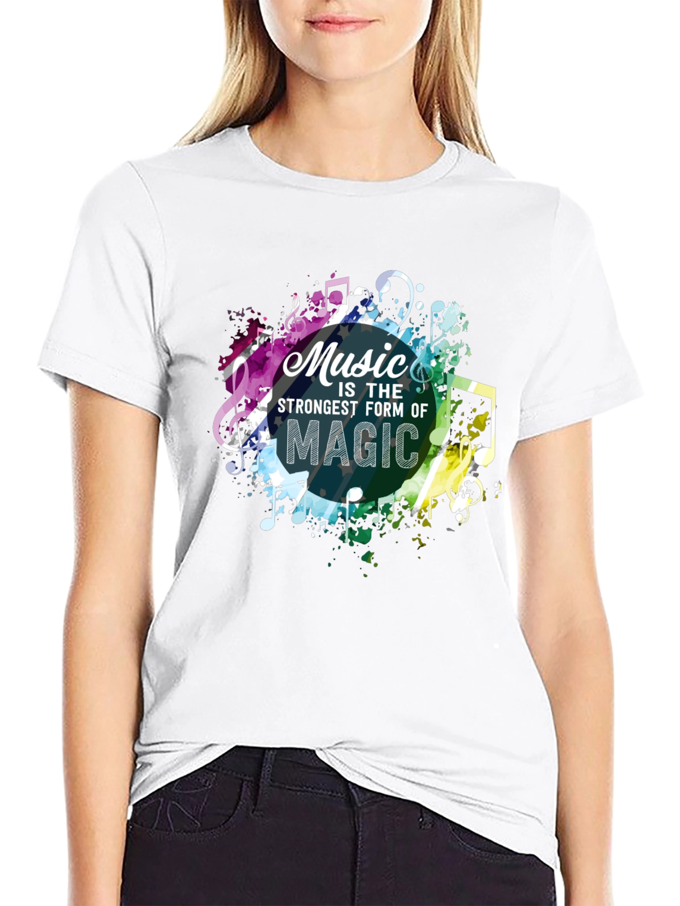 Black Music Is Magic Men's Graphic Tee view 9