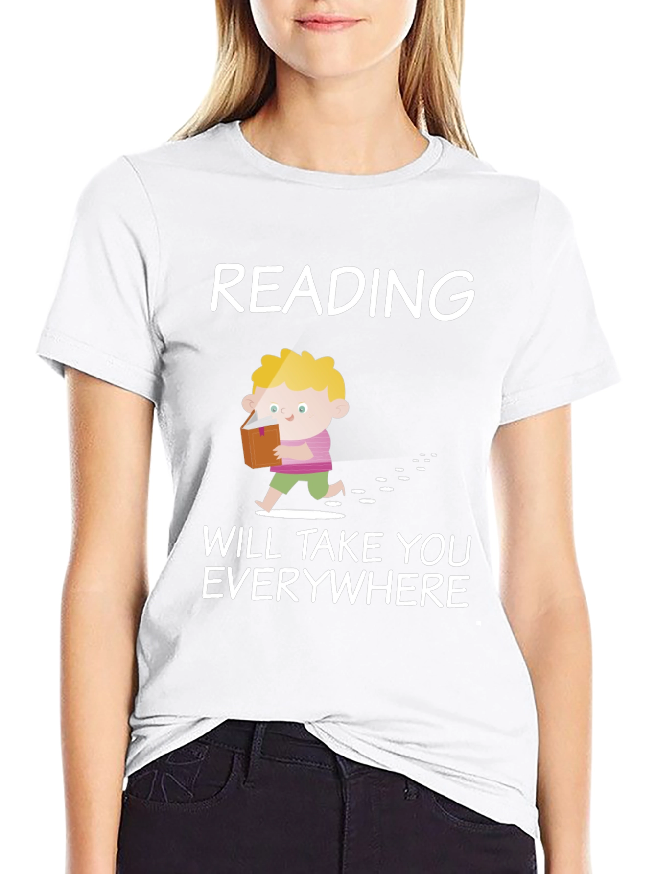 Black Reading Will Take You Everywhere T-Shirt view 9