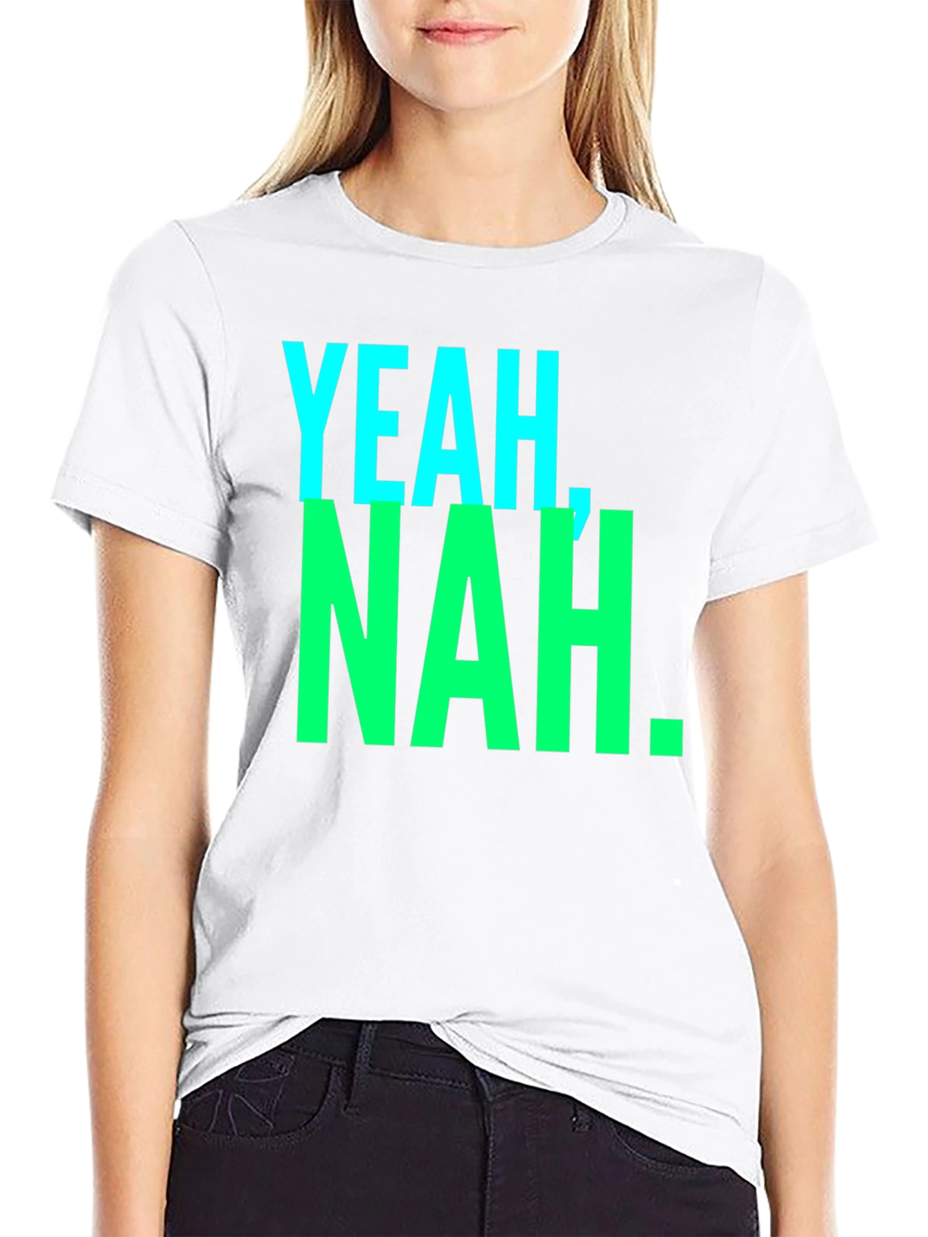 Black Yeah, Nah. Graphic Tee - Casual Style view 9