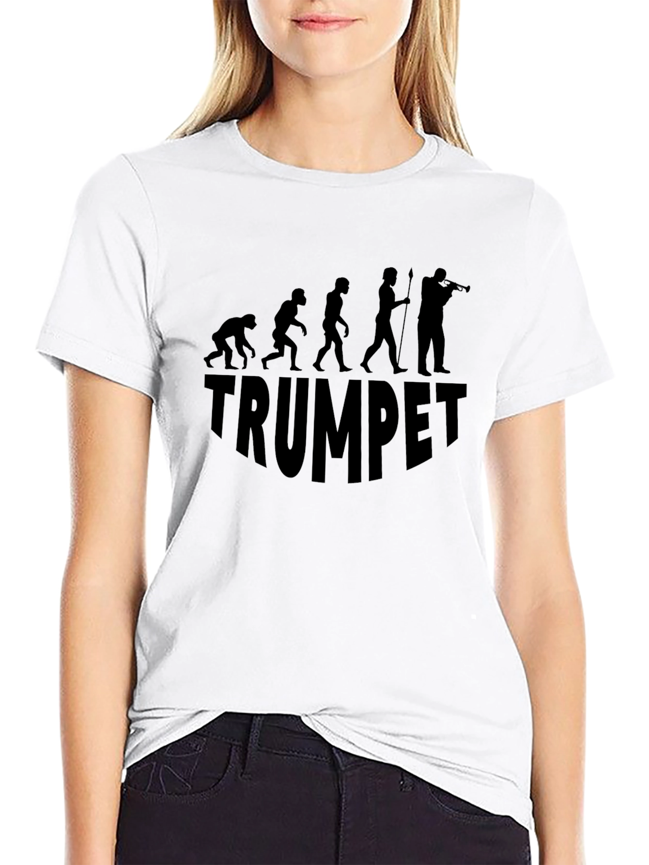 Black Trumpet Evolution Graphic Tee - Black view 9
