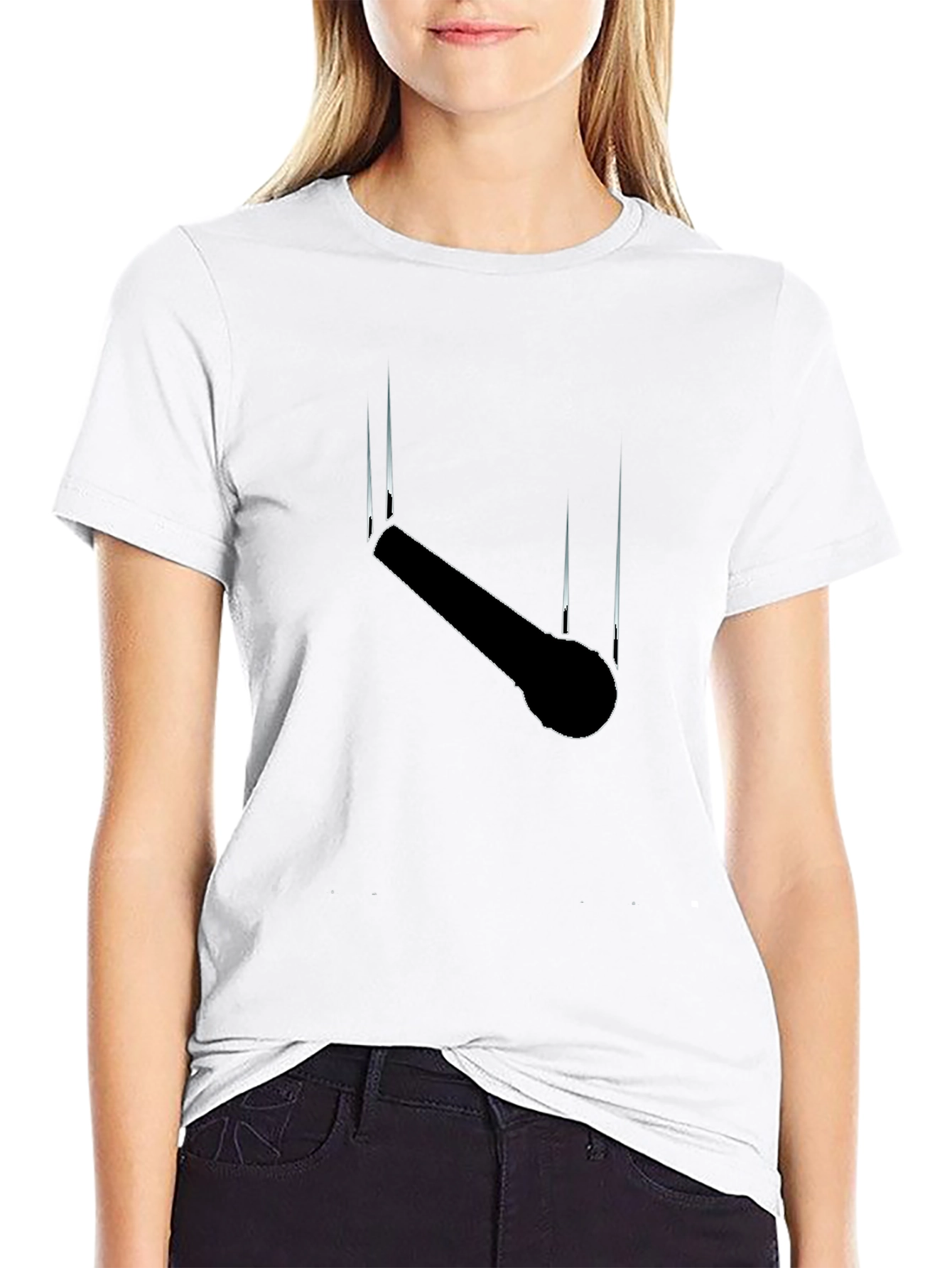 Black Gymnastics Rings T-Shirt - Stylish & Unique view 9