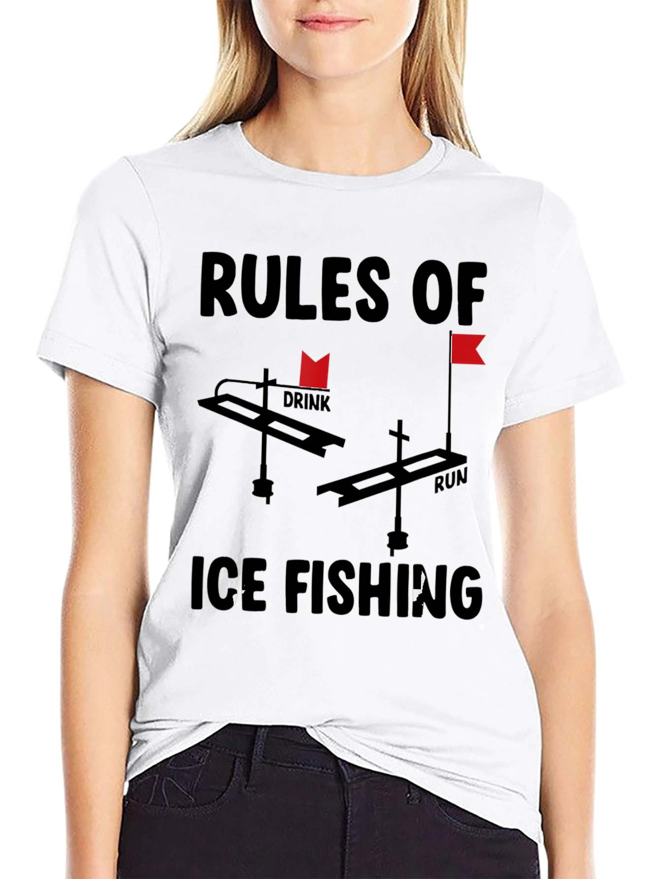 Rules of Ice Fishing Graphic Tee - 9