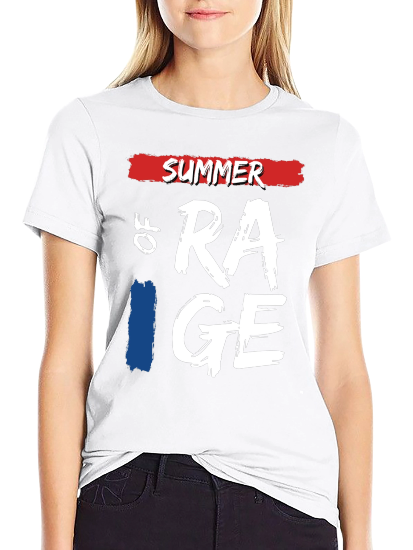 Black Summer of Rage Graphic Tee - Cool Casual Style view 9