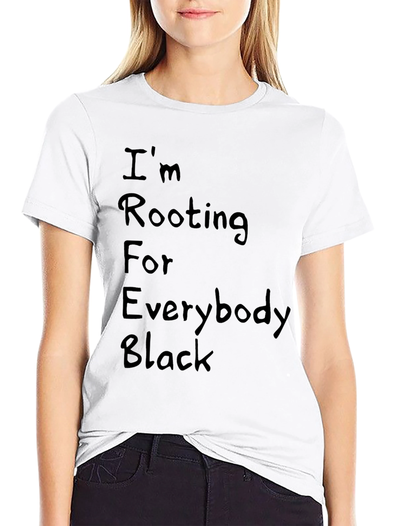 Rooting for Everybody Black T-Shirt - 9