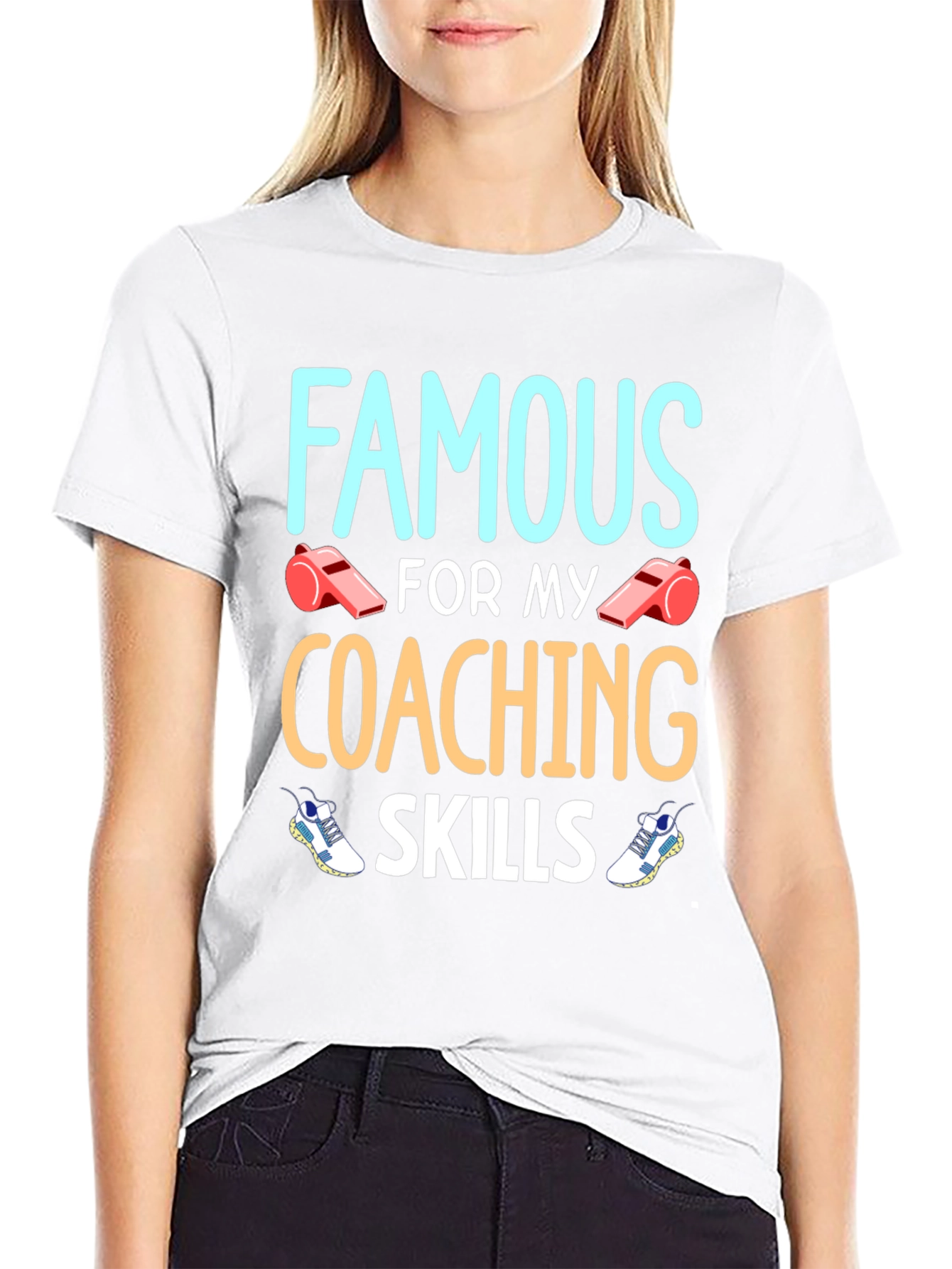 Black Famous Coaching Skills Graphic T-Shirt view 9