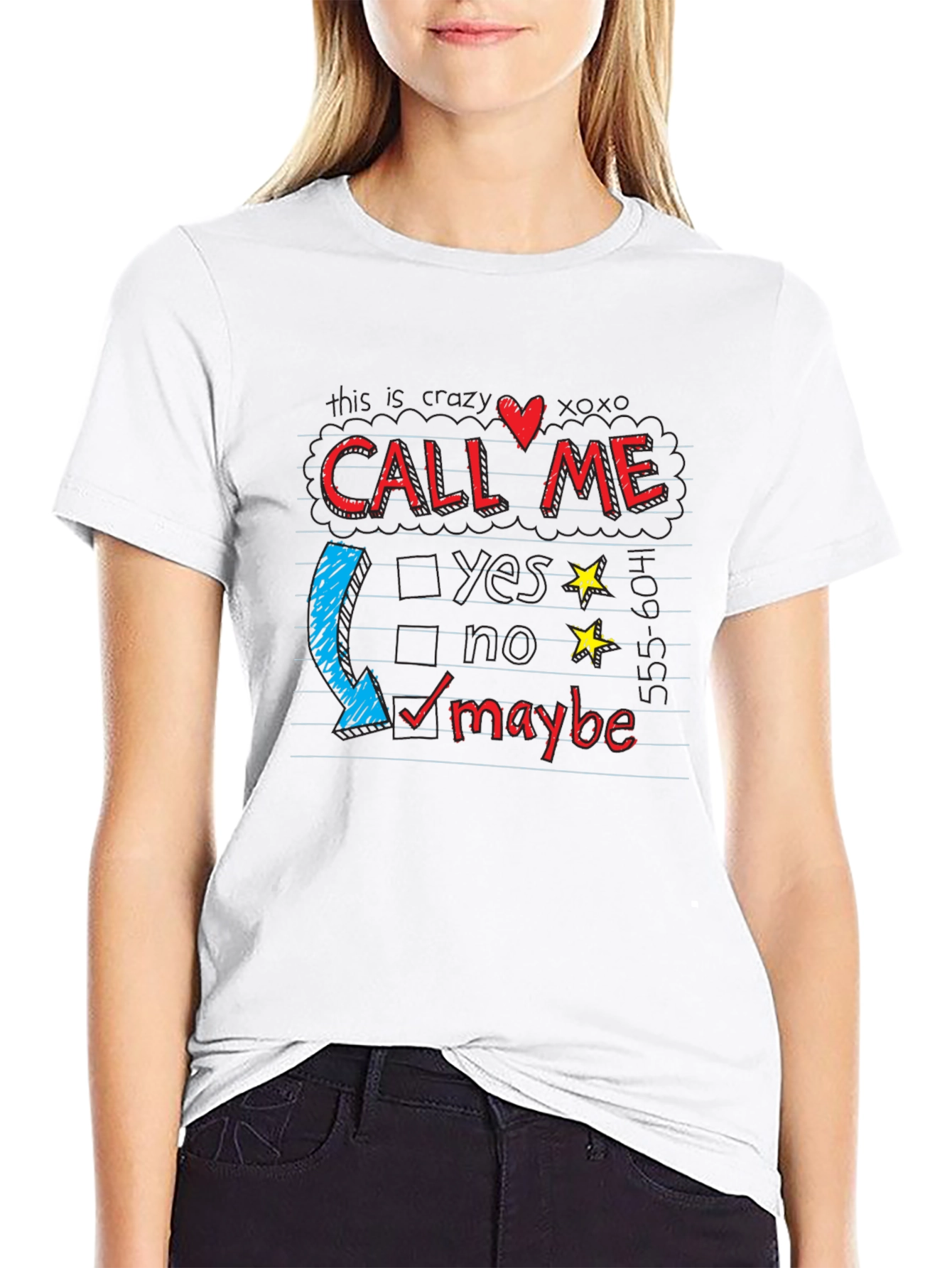 Black Call Me Maybe Graphic Tee view 9