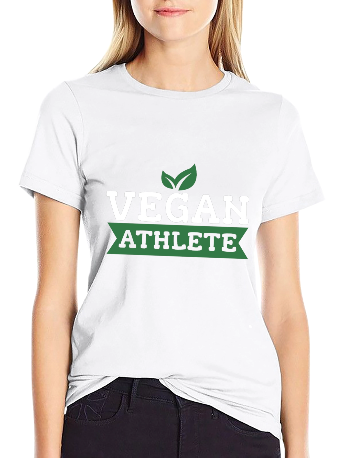 Black Vegan Athlete T-Shirt - Black view 9