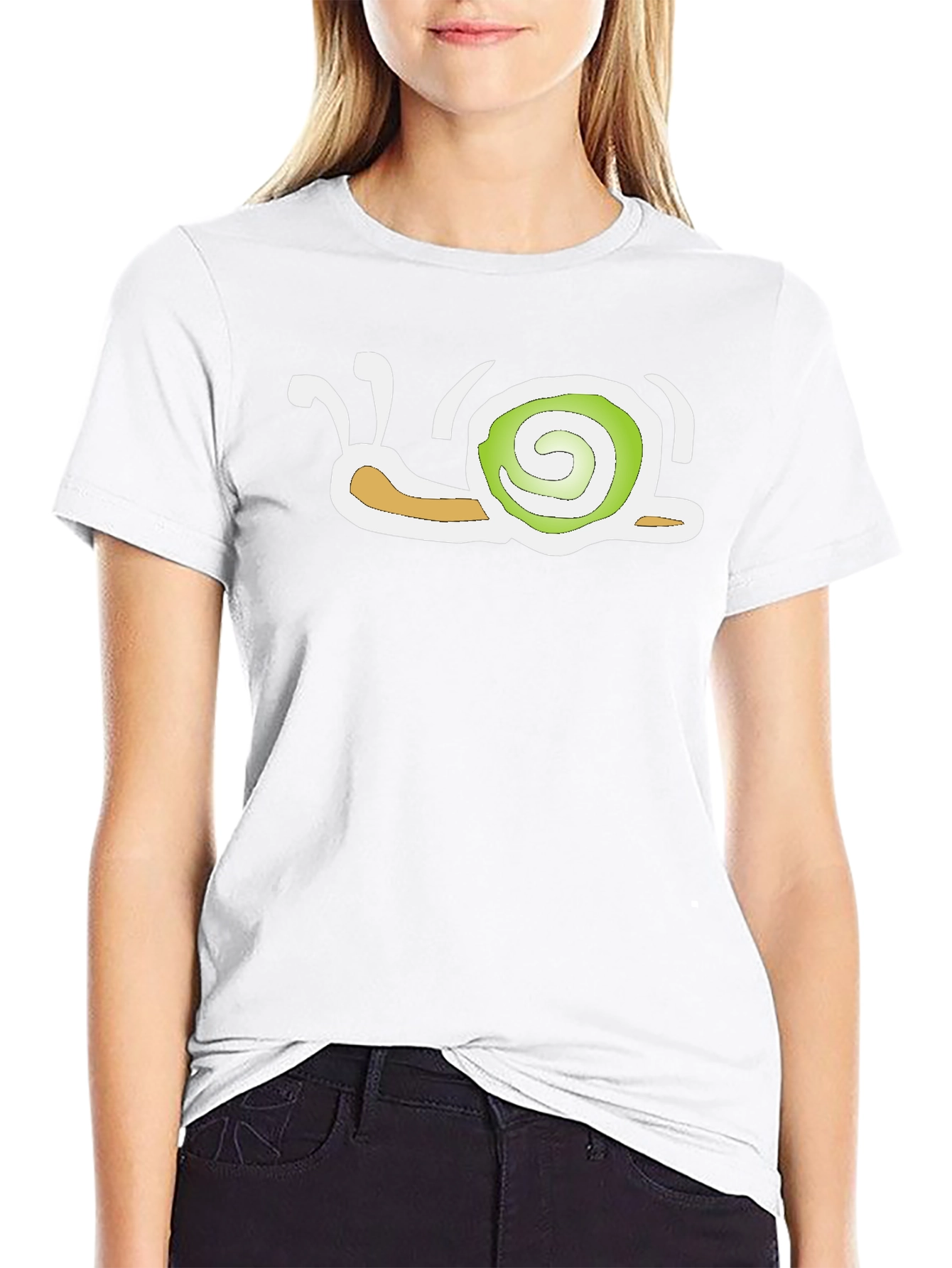 Black Snail Graphic T-Shirt - Unique Cartoon Design view 9
