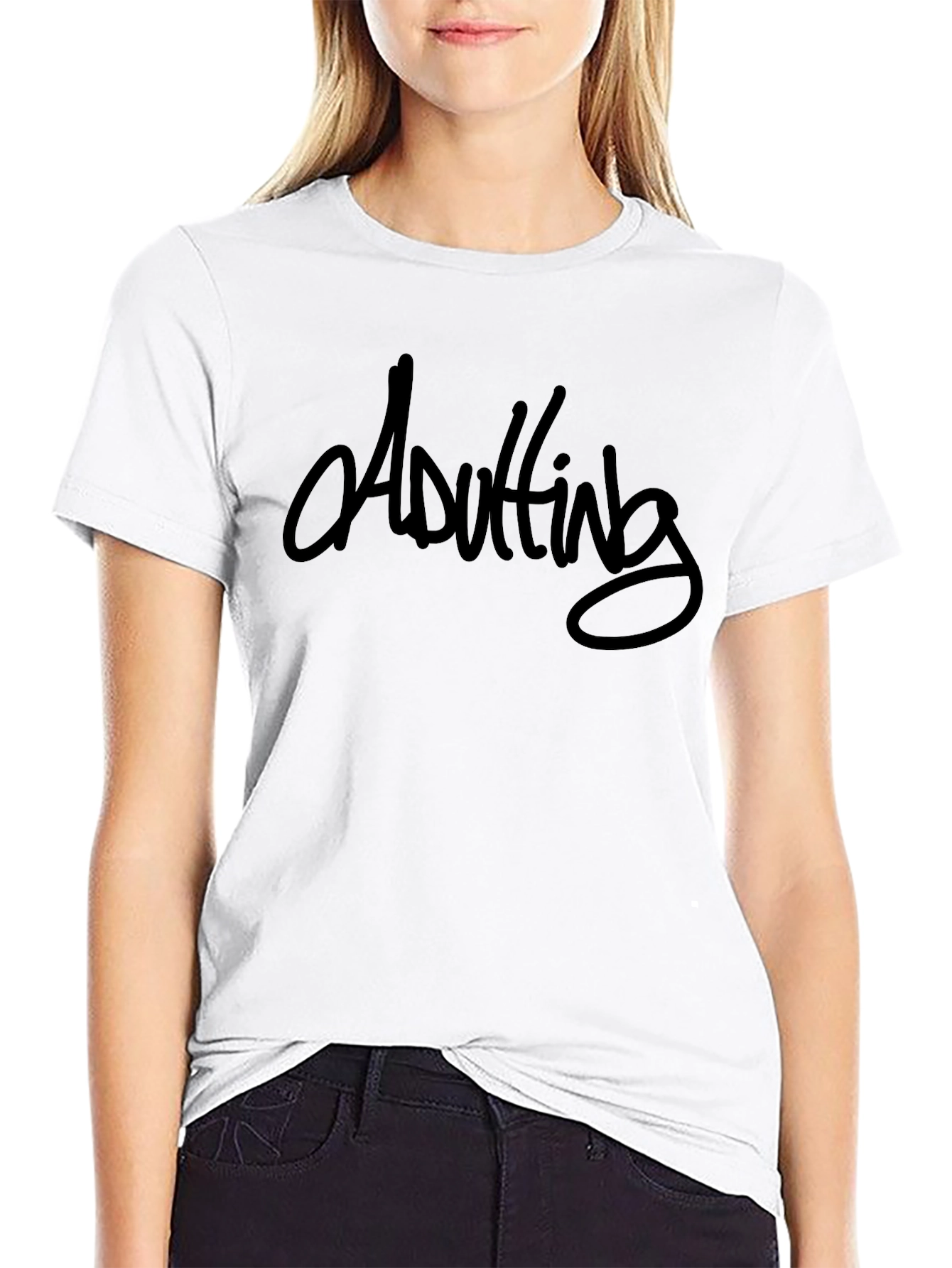 Black Adulting T-Shirt - Funny Graphic Tee view 9