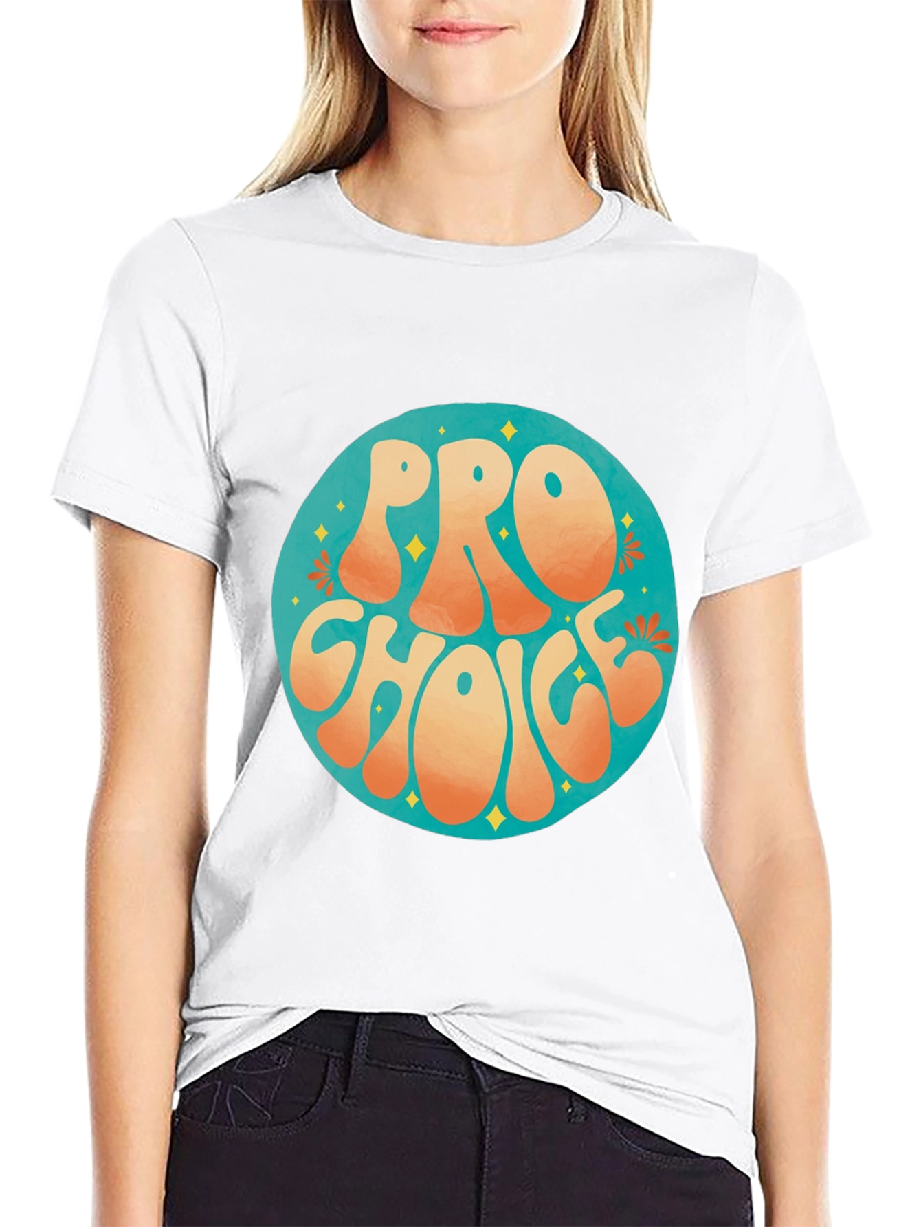 Pro Choice Retro Graphic Tee - Black Cotton T-Shirt - 9