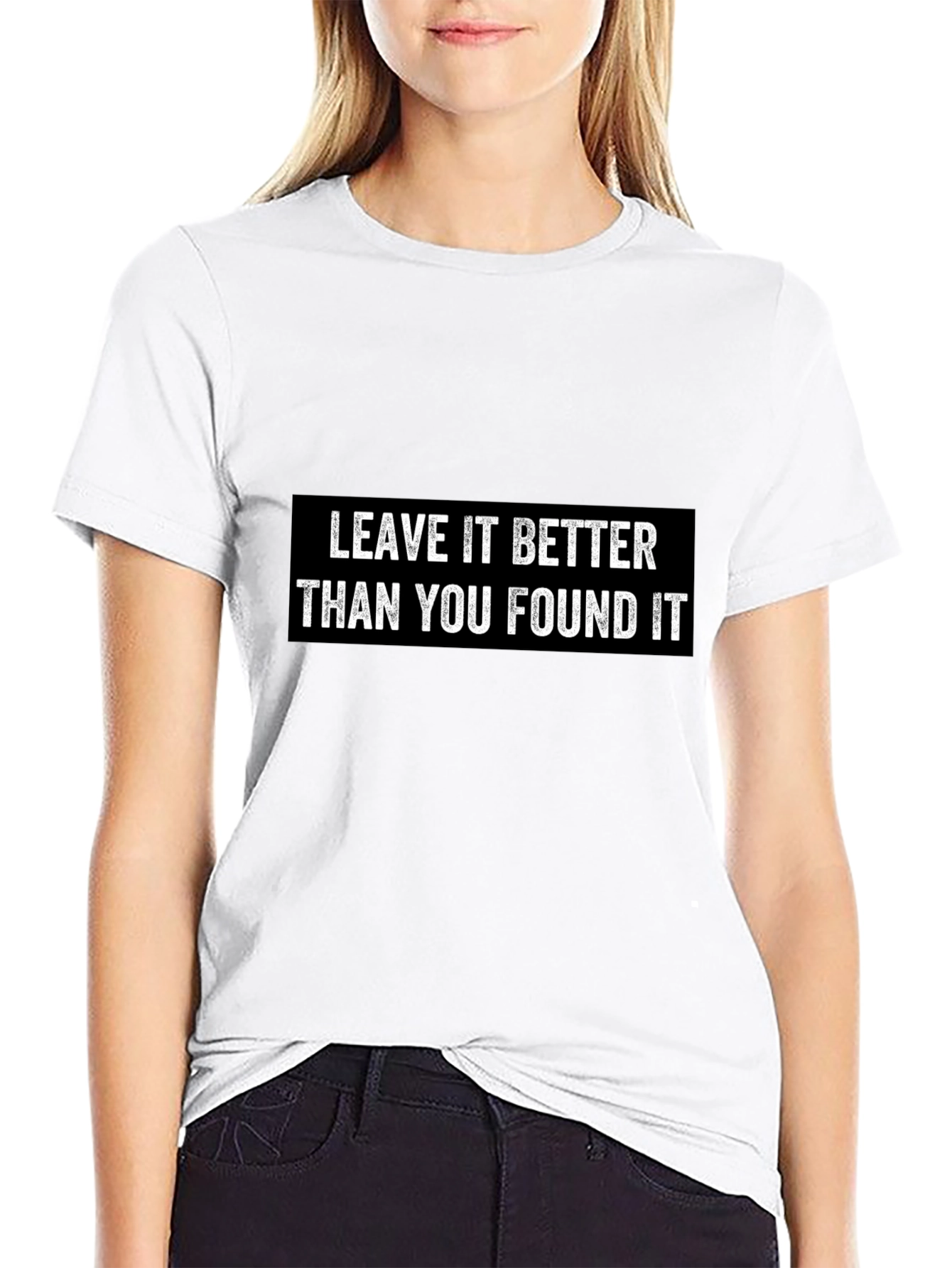 Black Leave It Better T-Shirt - Inspiring Graphic Tee view 9