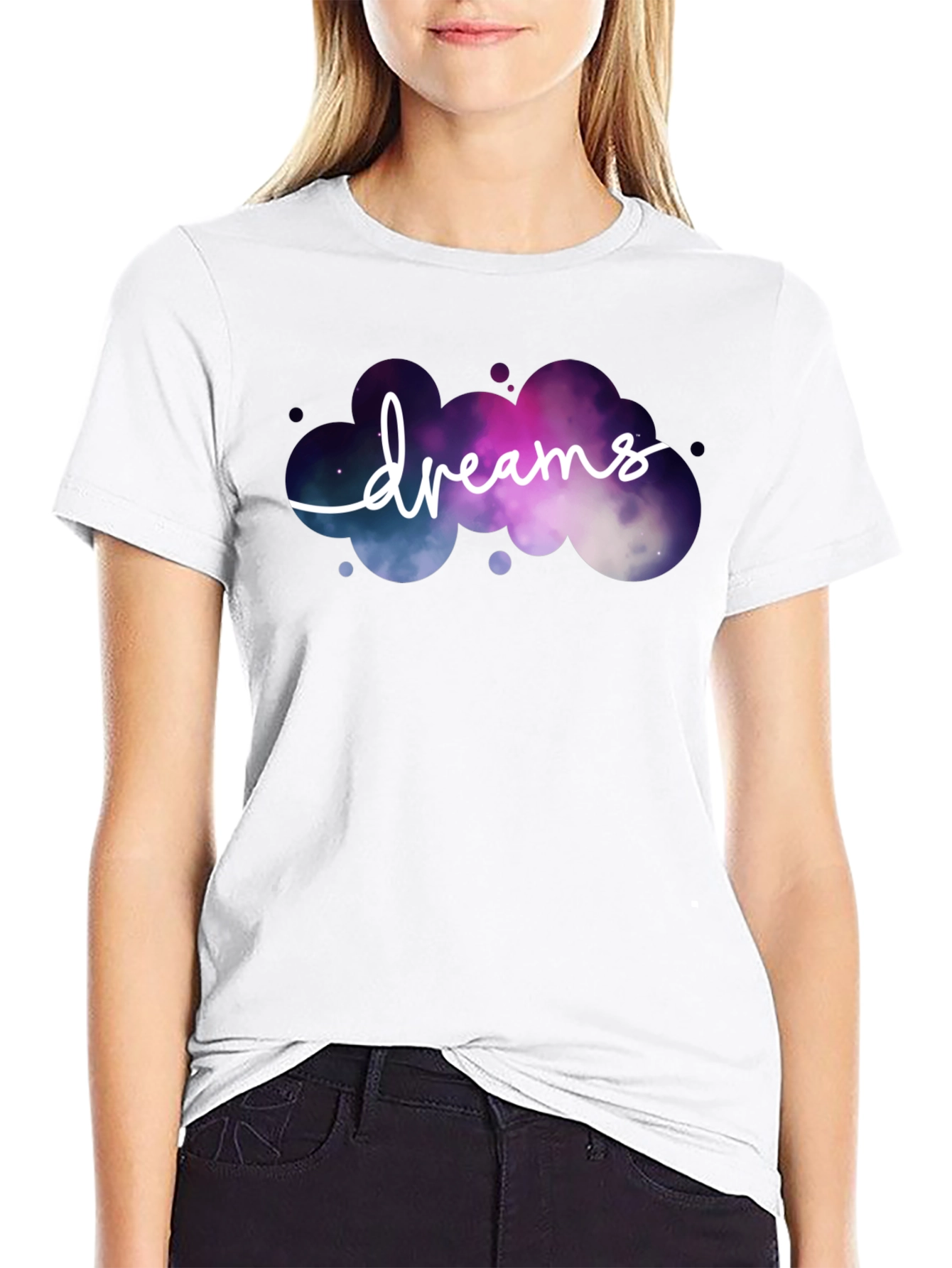 Black Dream Cloud Graphic T-Shirt - Unique Design view 9