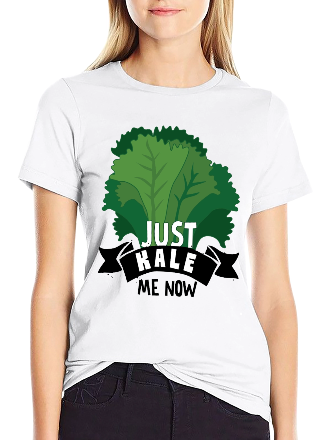 Black Just Kale Me Now T-Shirt view 9