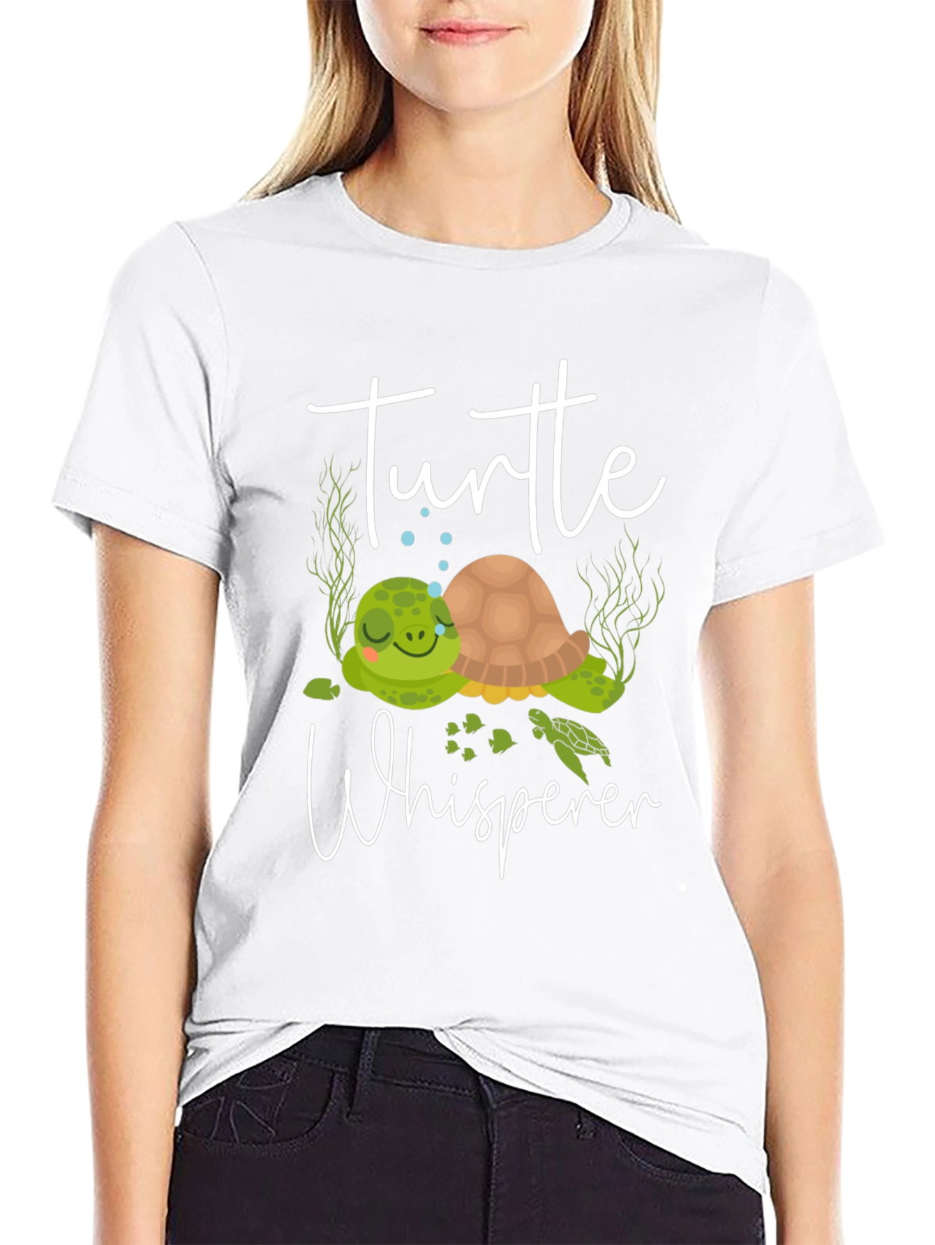 Black Turtle Whisperer Graphic Tee view 9