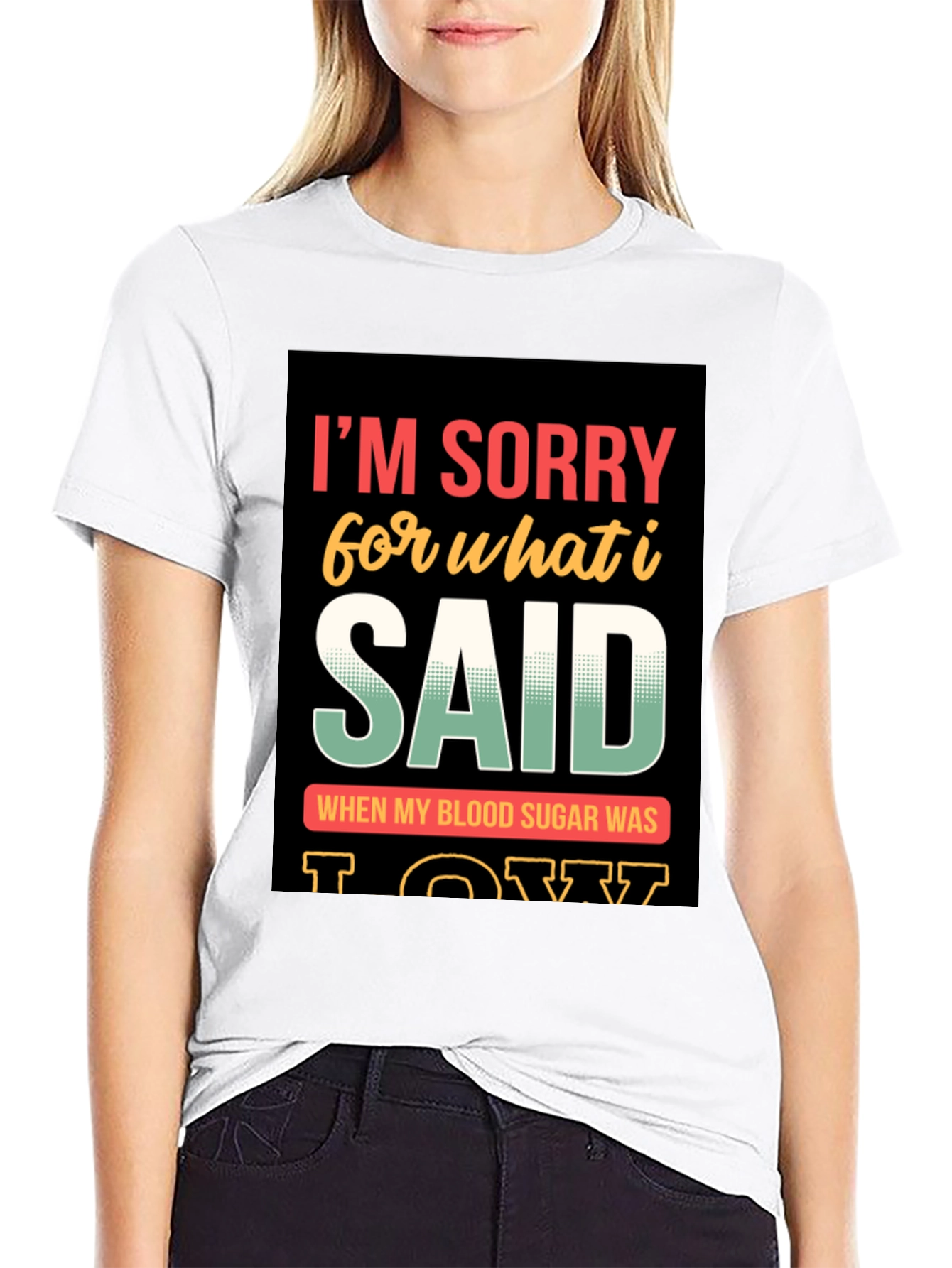 Black Funny I'm Sorry T-Shirt view 9