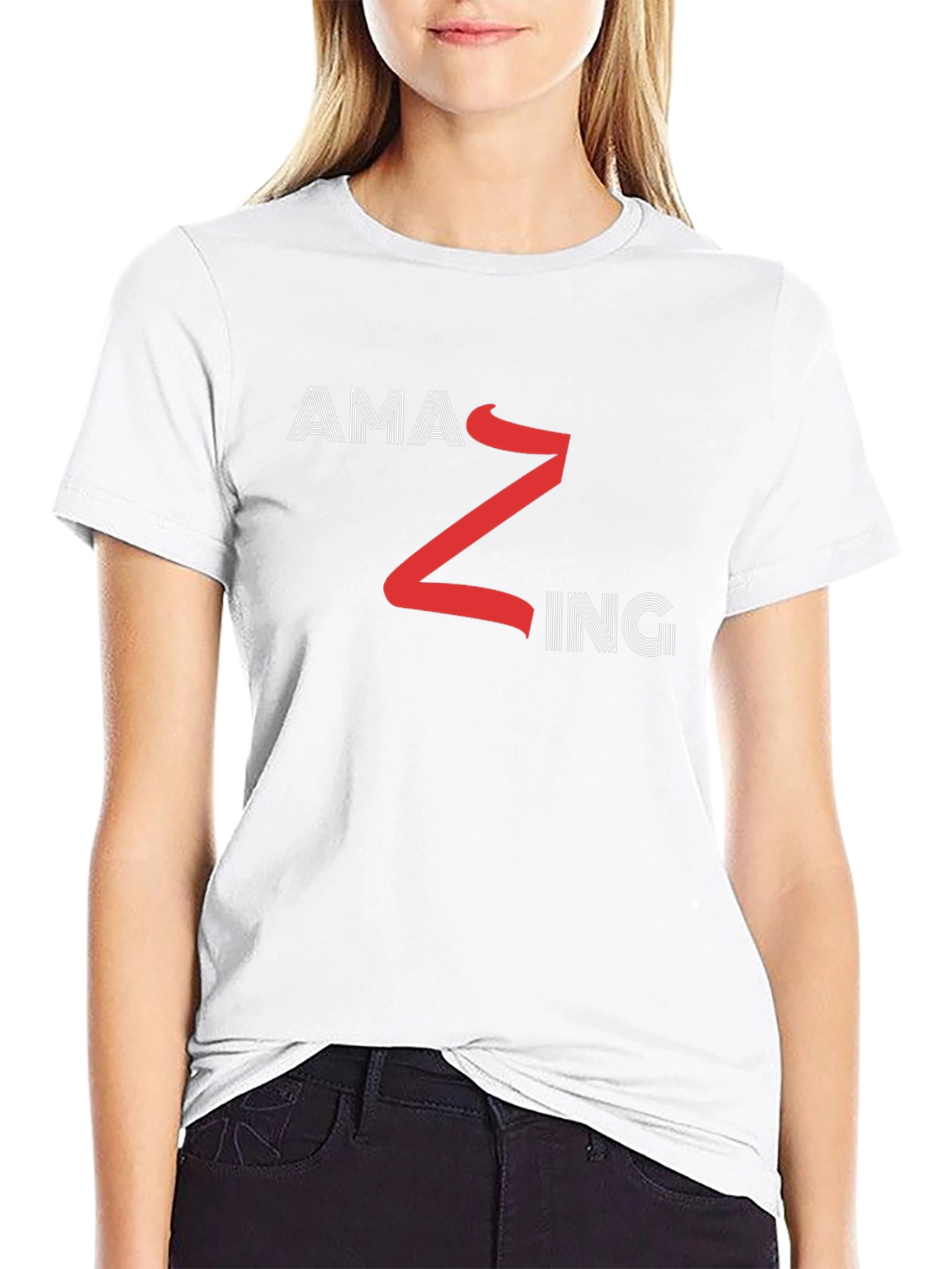 Black Amazing Graphic Black T-Shirt view 9