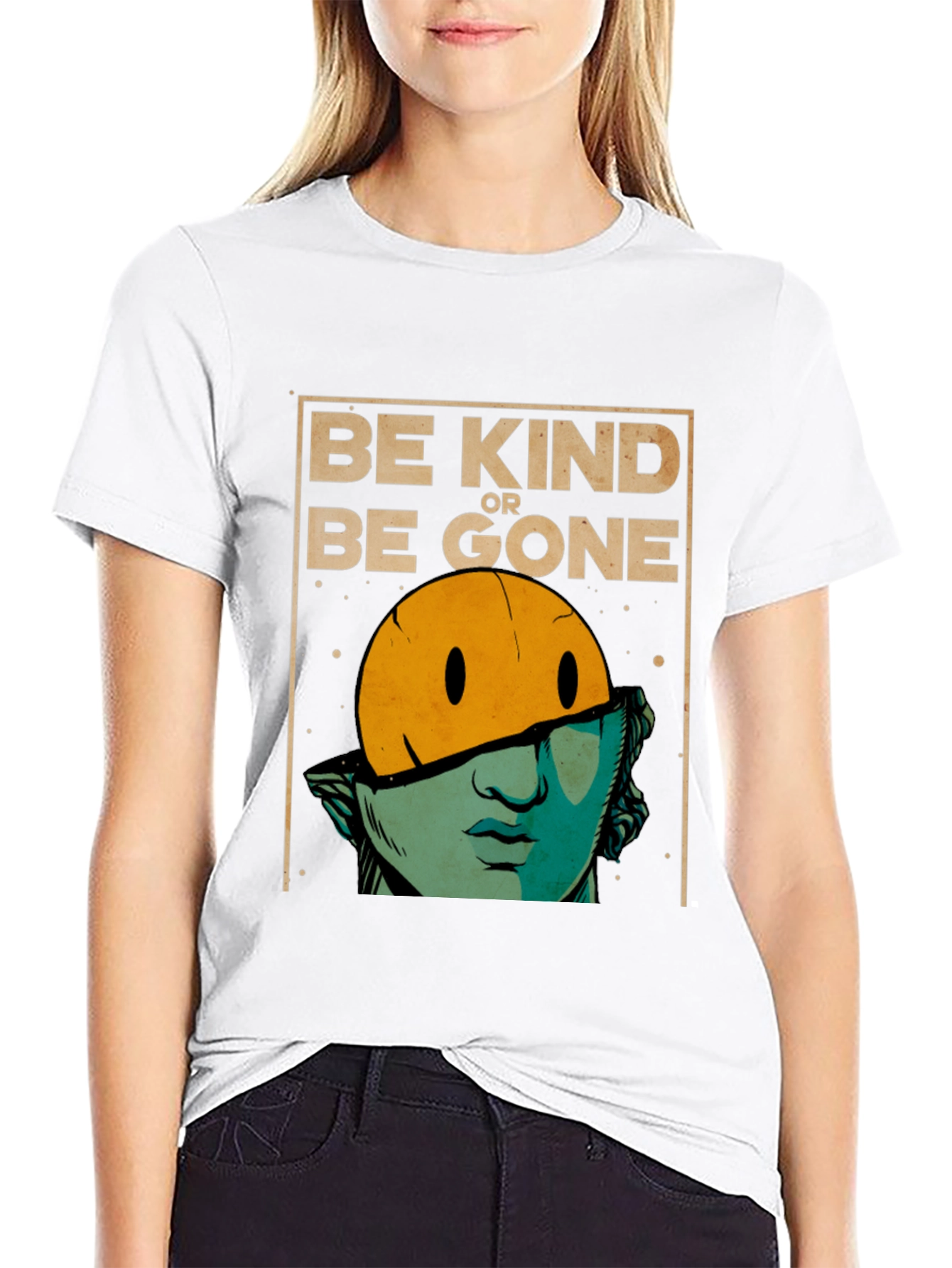 Black Be Kind or Be Gone Graphic T-Shirt view 9
