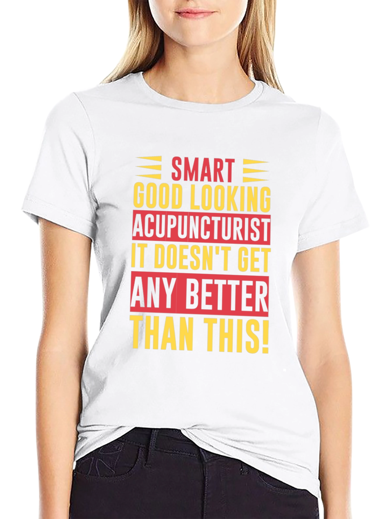 Black Smart Good Looking Acupuncturist T-Shirt view 9