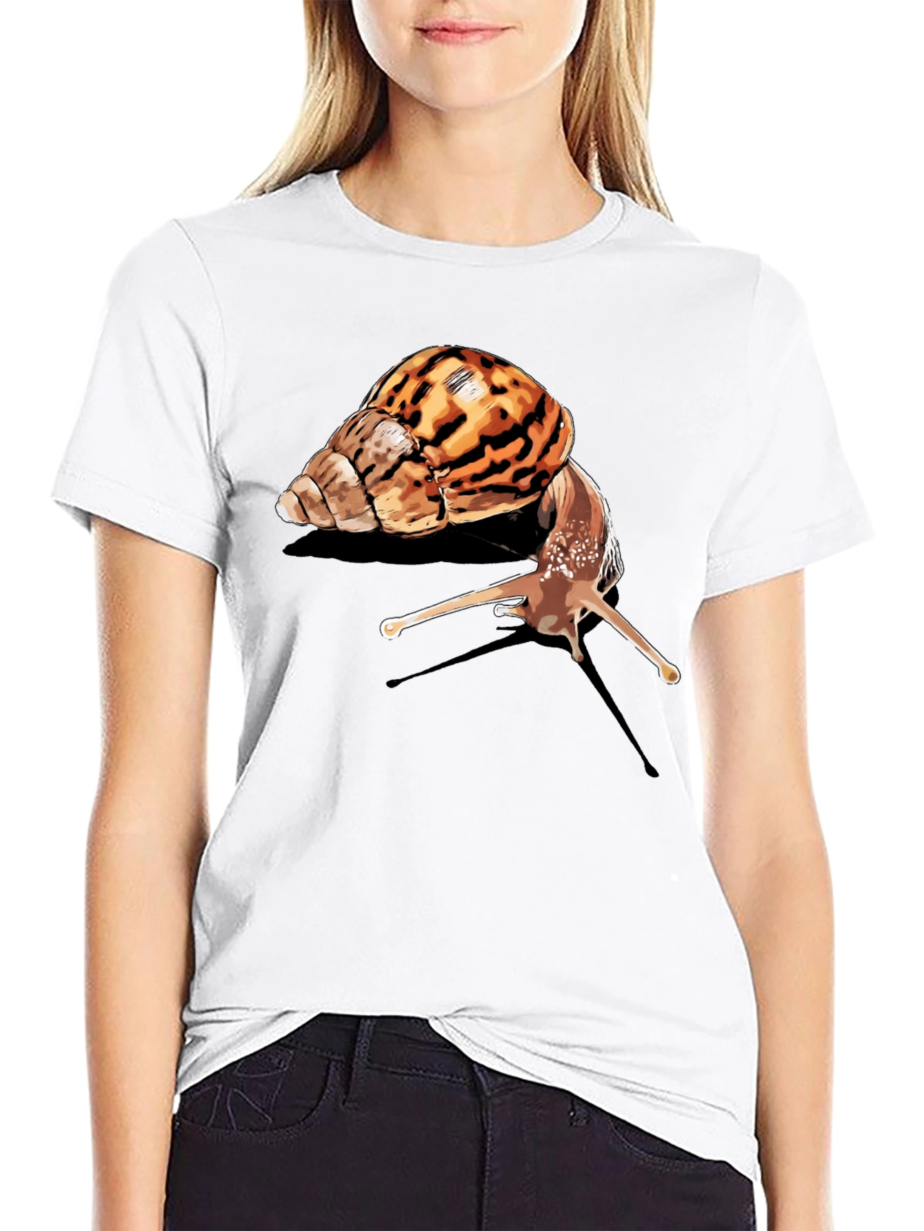 Black Snail Graphic Tee - Unique Animal Lover Design view 9