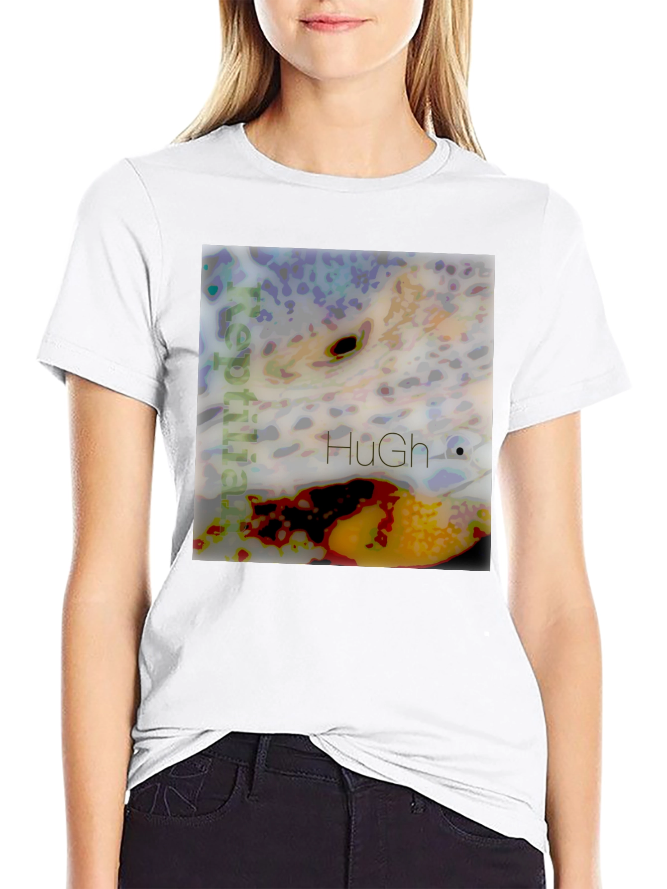 Black Abstract Graphic Tee - Unique Design, Soft Cotton Blend view 9
