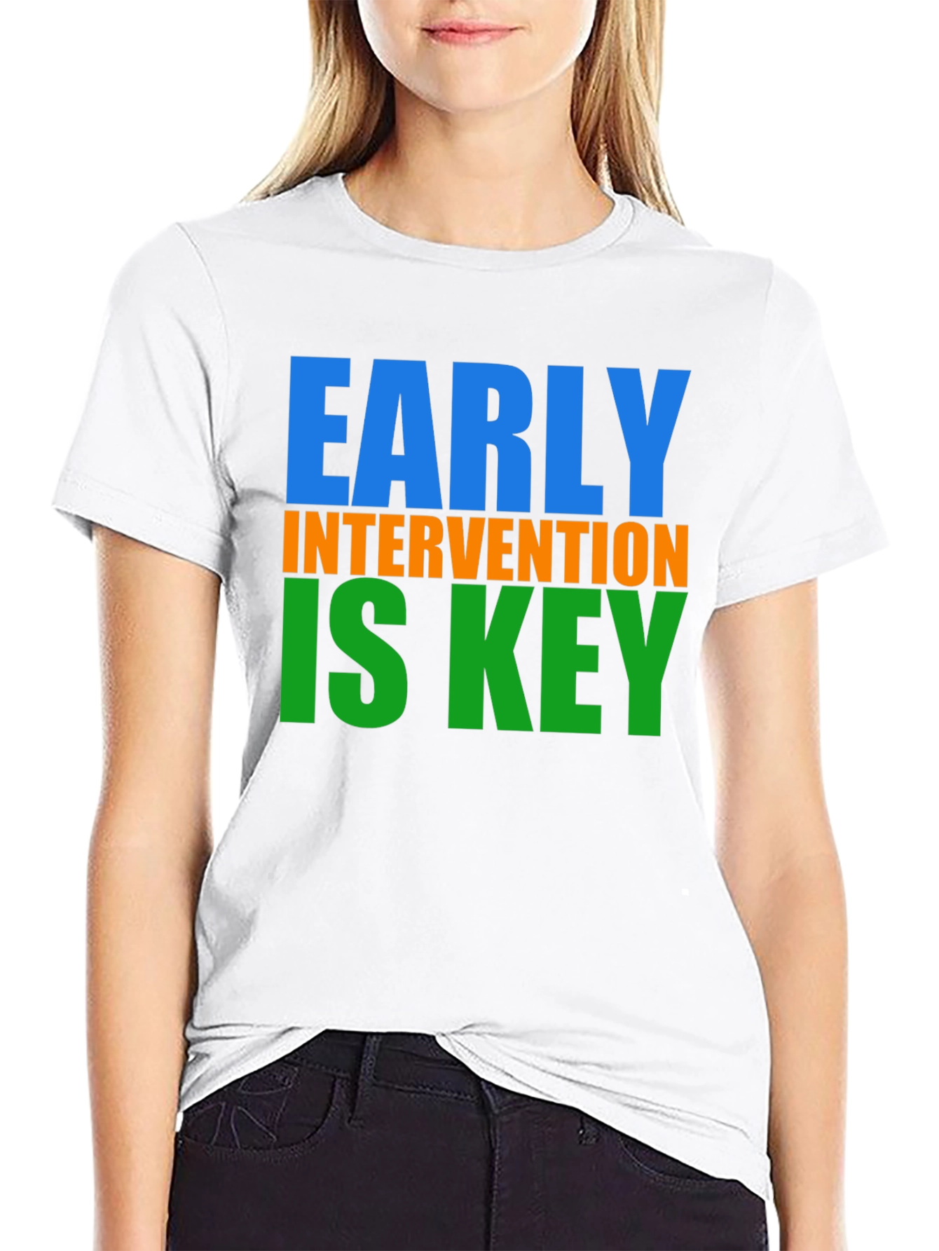 Black Early Intervention is Key T-Shirt view 9