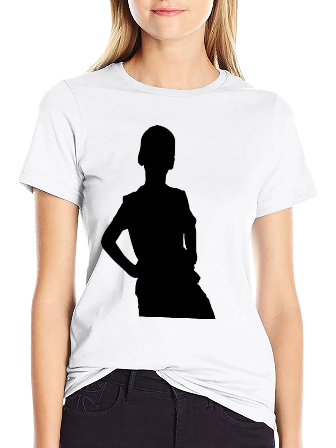 Black Black Silhouette Graphic Tee view 9