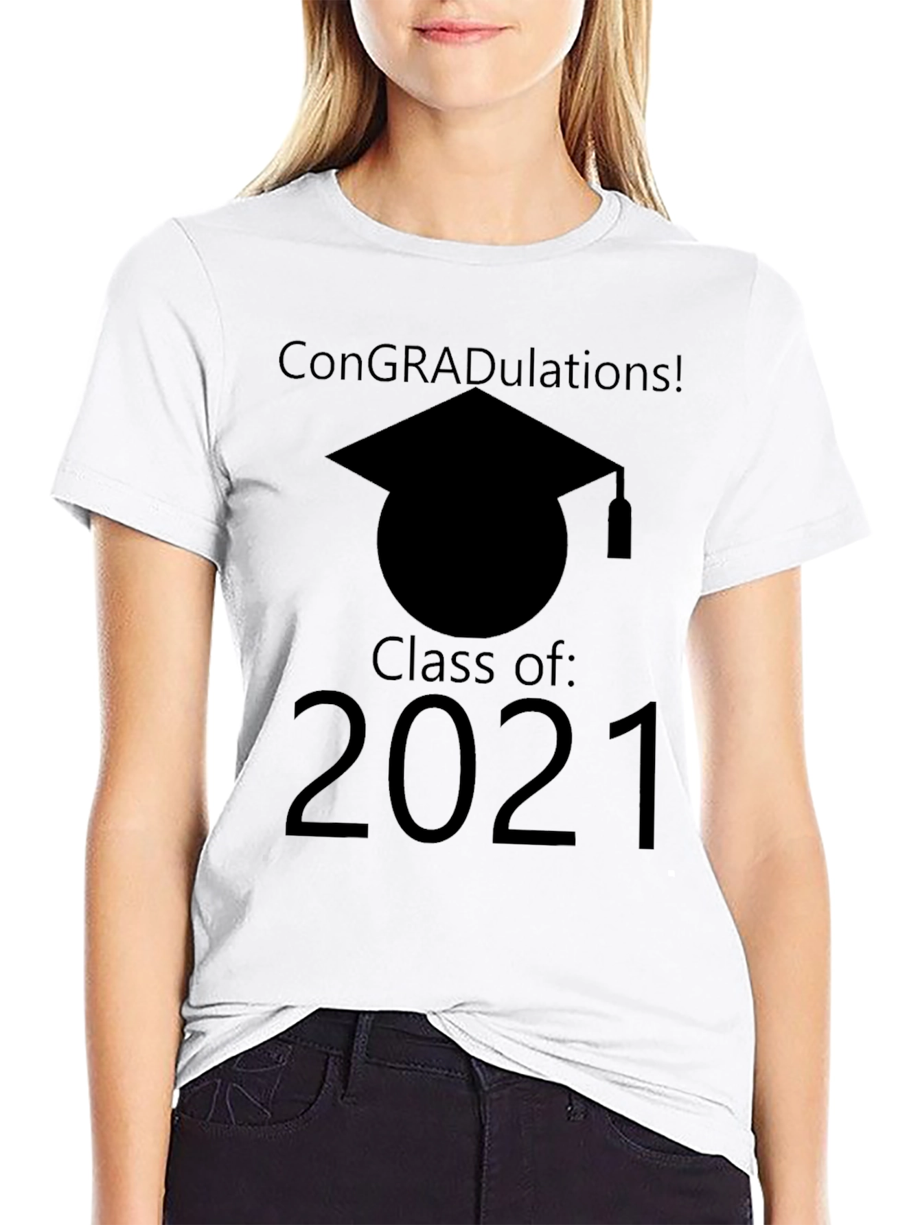 Black Class of 2021 Graduation T-Shirt view 9