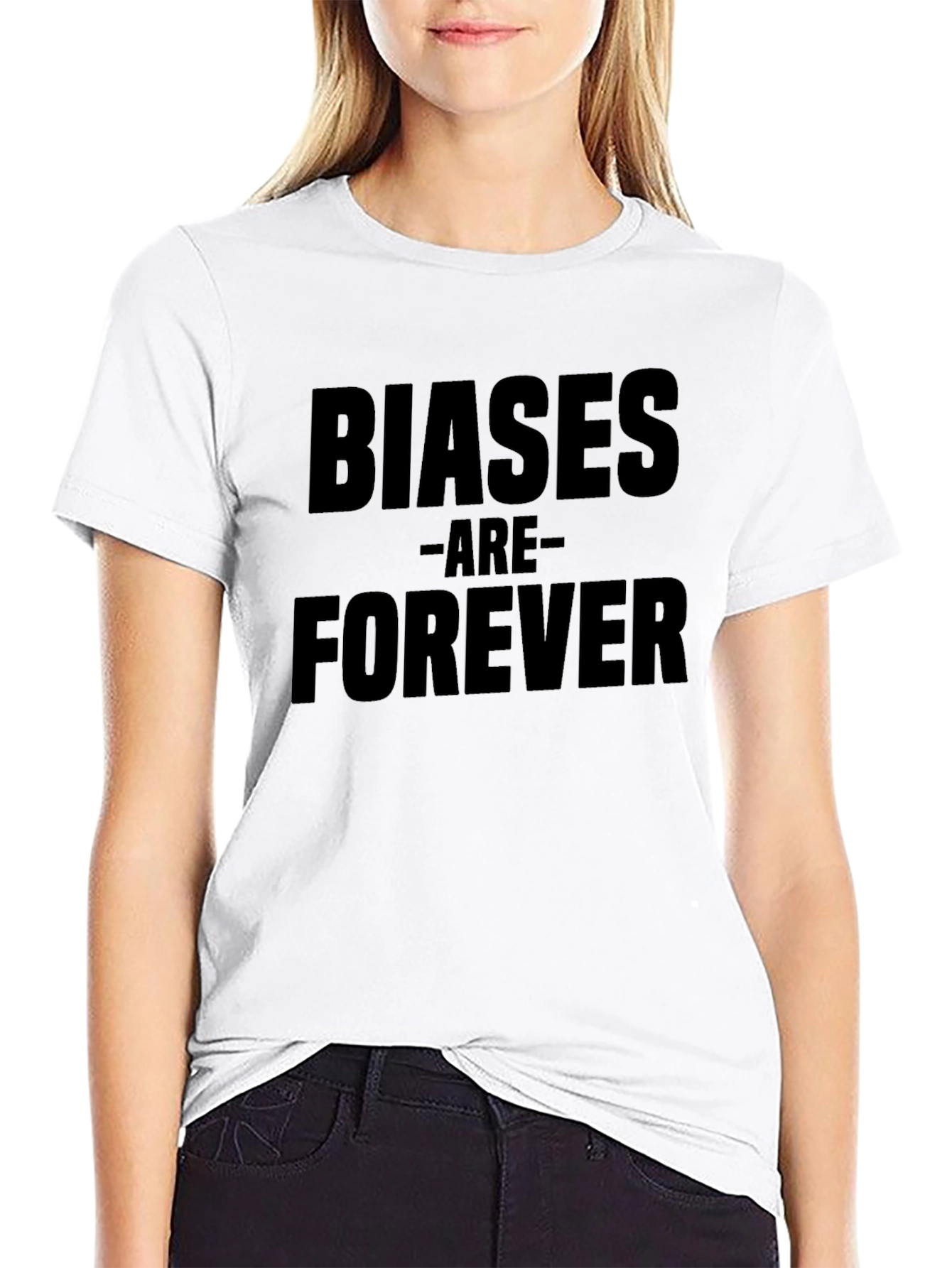 Black Biases Are Forever Graphic T-Shirt view 9