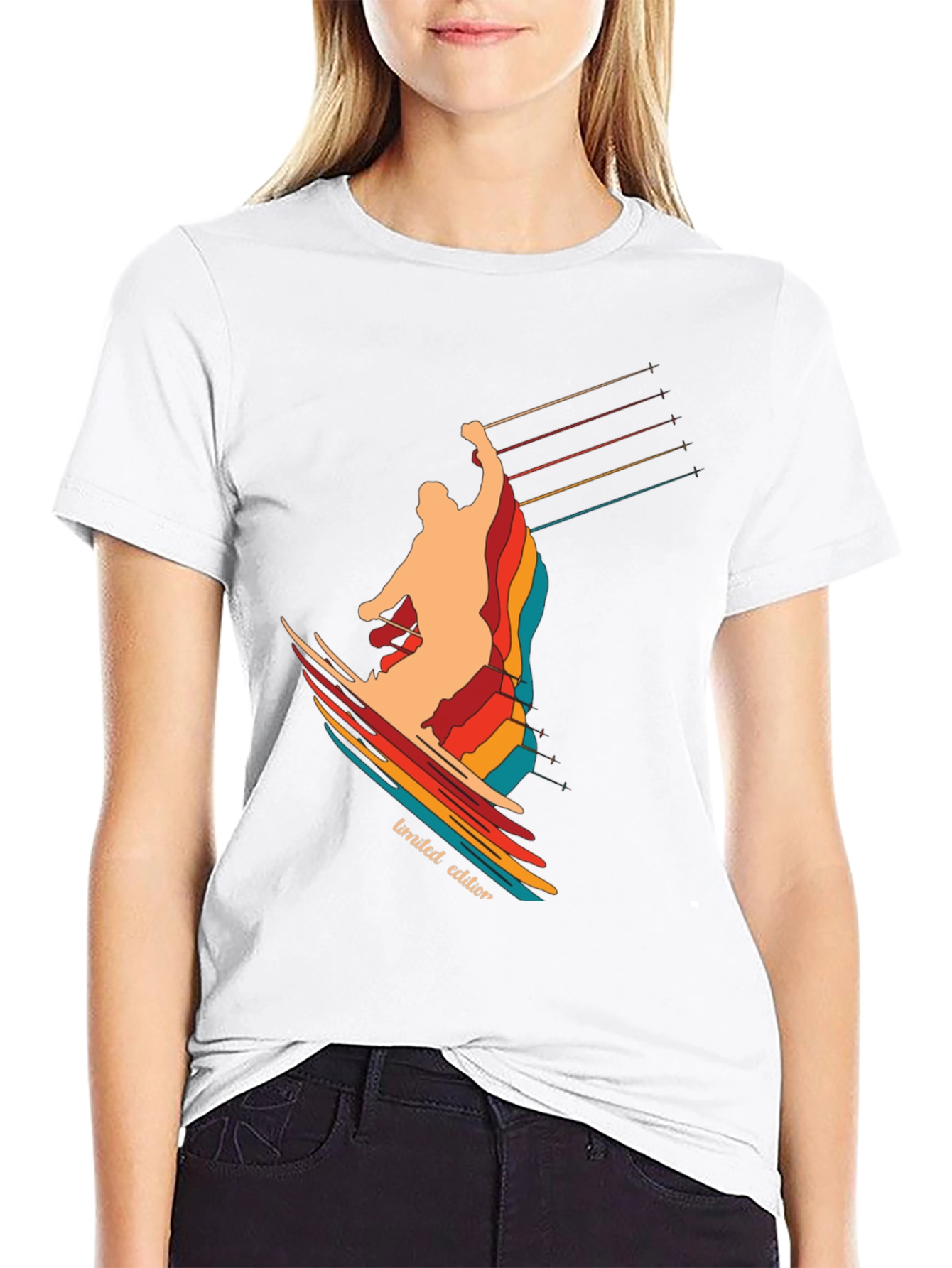 Retro Skiing Limited Edition Graphic Tee - 9